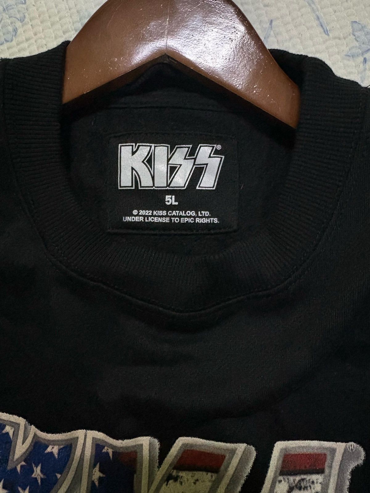 KISS Kiss band Sweatshirt American Flag Design Size US L / EU 52-54 / 3 - 9 Thumbnail