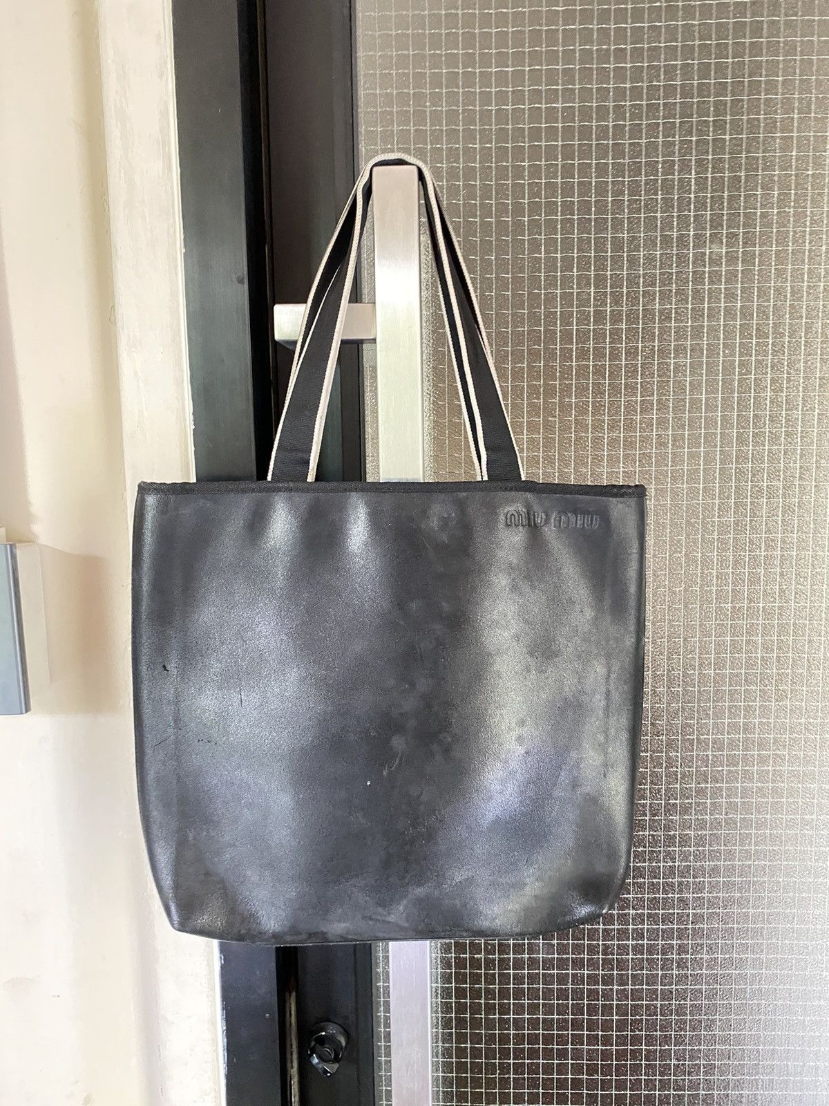 Miu Miu MIU MIU black leather tote bag Size ONE SIZE - 5 Thumbnail