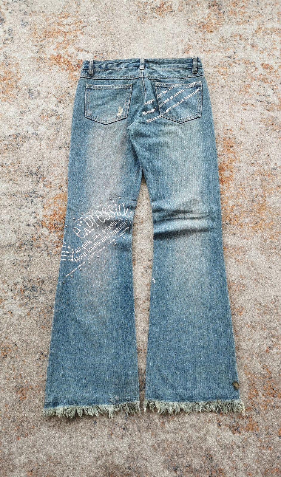Japanese Brand Treasure Island Flare Bootcut Jeans Size 29" - 6 Thumbnail
