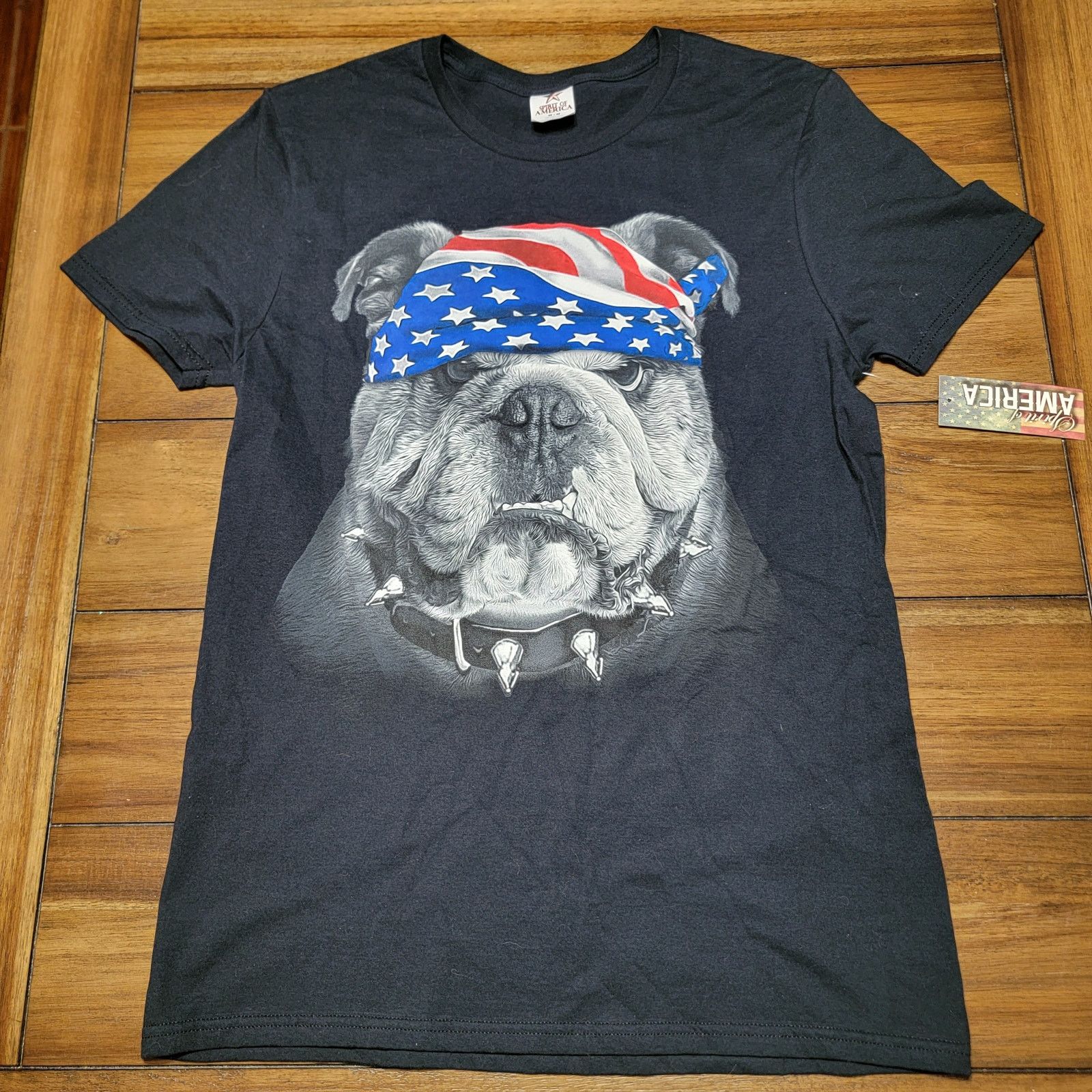 Other Spirit Of America Unisex Tee Bandana Bulldog - Medium NWT Size M / US 6-8 / IT 42-44 - 1 Thumbnail