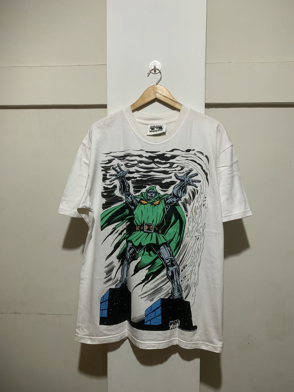 Japanese Brand Doctor Victor Von Doom Ogami Marvel T shirt Bootleg tee Rare Size US XL / EU 56 / 4 - 1 Thumbnail