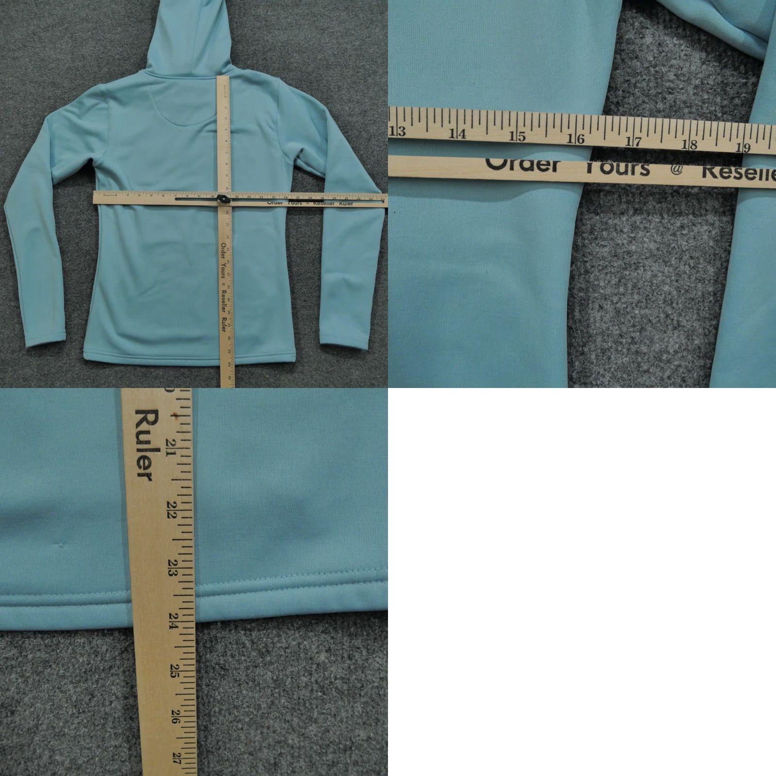 Spell Rogers Hoodie Womens XS Blue Pullover Embroidered Logo Hooded Pullover Shirt Small X-Small Womens Blue Embroidered Logo Size XS / US 0-2 / IT 36-38 - 8 Thumbnail