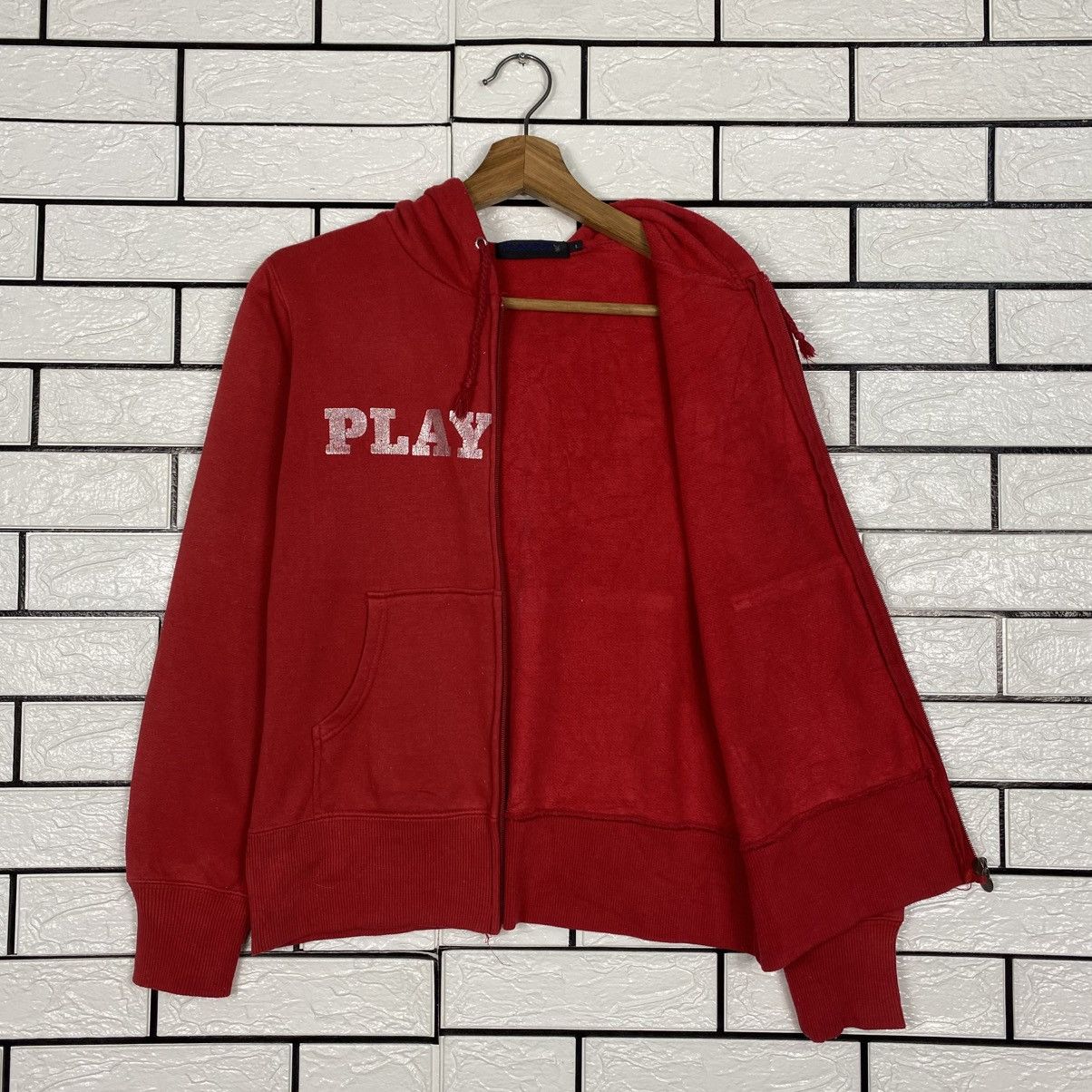 Japanese Brand Vintage Zipper Hoodie Playboy Big Logo Size US L / EU 52-54 / 3 - 13 Thumbnail
