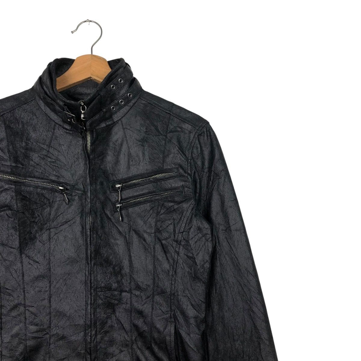Japanese Brand 🔥VINTAGE BIKER JACKET TORNADO MART MULTI POCKET CAFE RACER Size US M / EU 48-50 / 2 - 8 Thumbnail