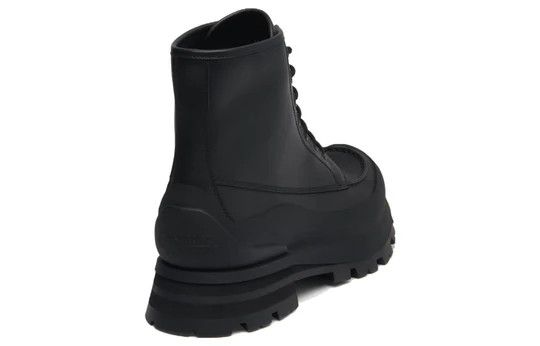 Alexander McQueen o1y1024 Ankle Boots in Black Size US 12 / EU 45 - 4 Thumbnail