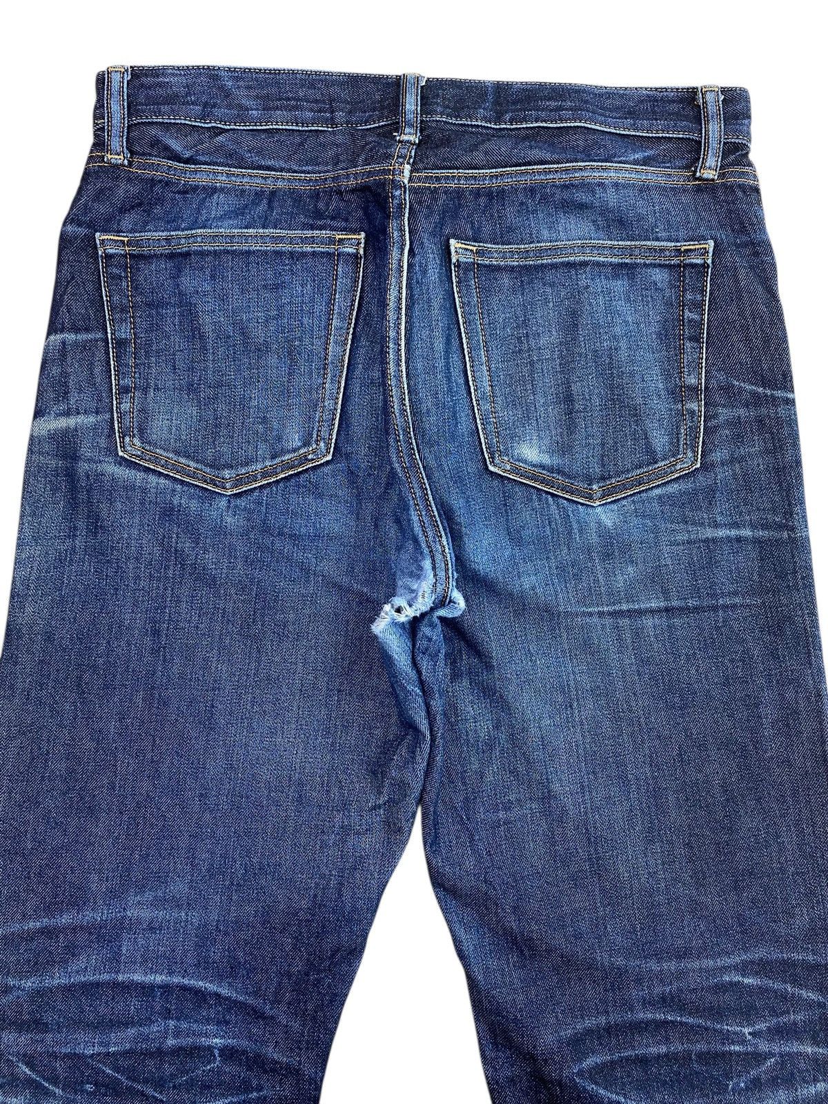 Uniqlo Uniqlo X Selvedge Whiskers Faded Wash Style Straight Jeans Size US 33 - 4 Thumbnail