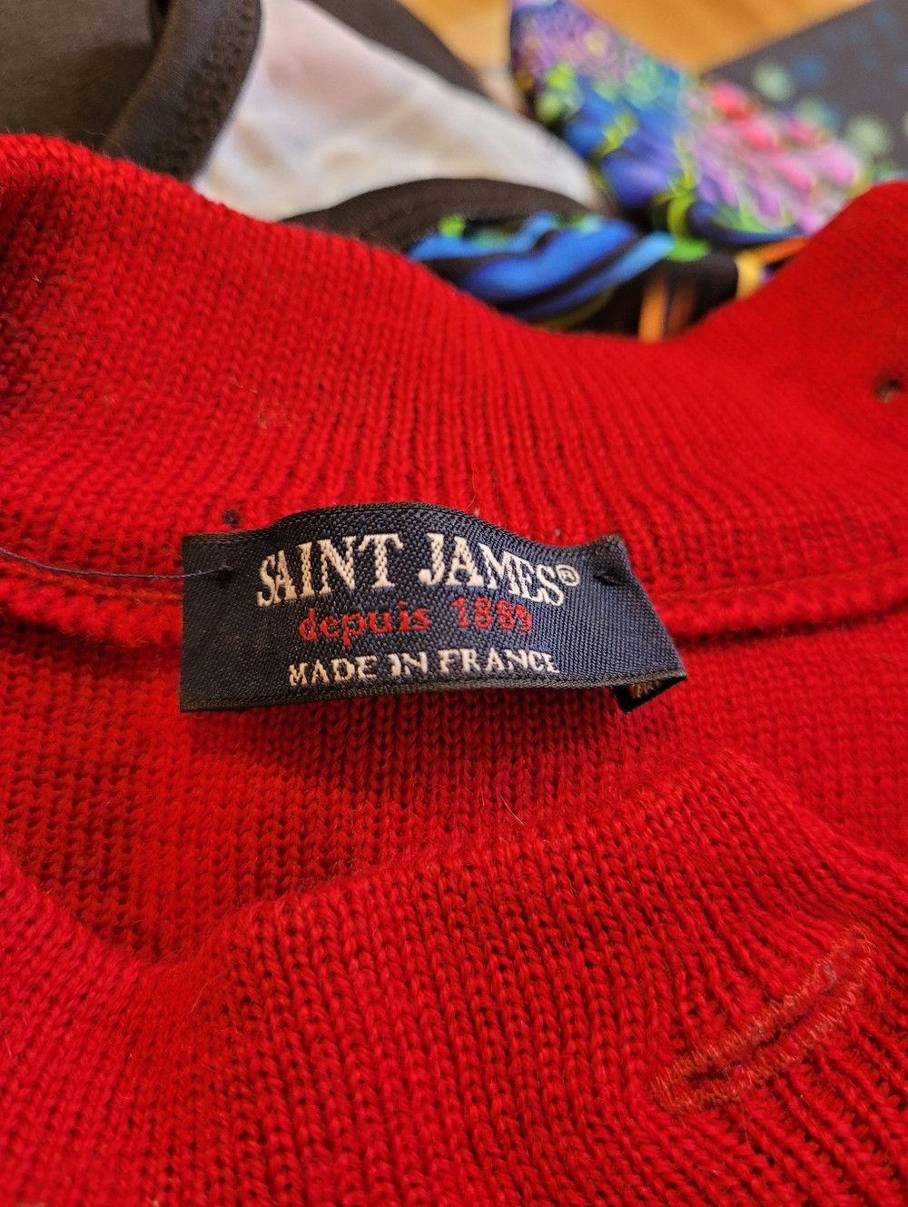 Saint James Saint James Red CANCALE Fisherman Sweater Side Button - Xs Size US XS / EU 42 / 0 - 6 Thumbnail