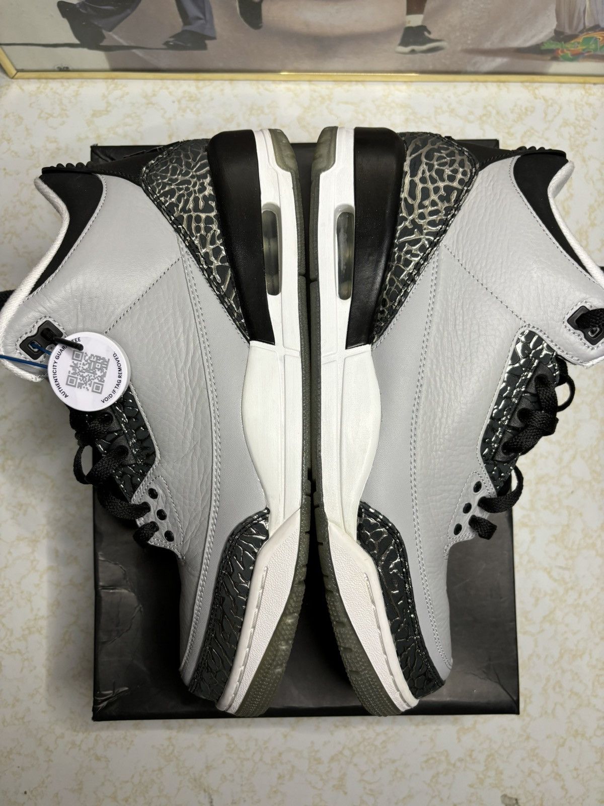 Jordan Brand Jordan Retro 3 ‘wolf grey’ Size US 11.5 / EU 44-45 - 4 Thumbnail