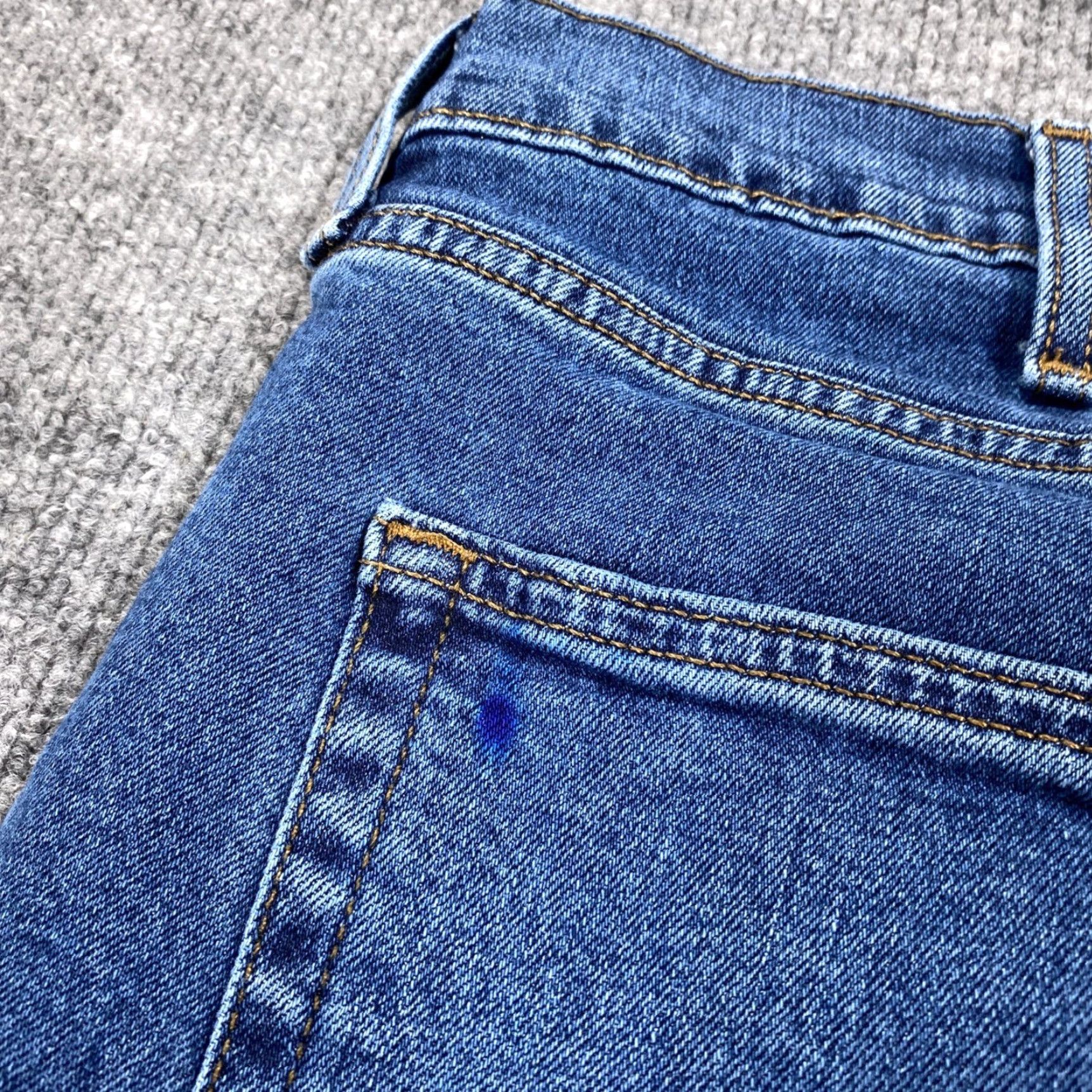 Vintage Signature by Levi Strauss Athletic Jeans Men 42x30 Blue Stretch Denim Jeans Straight Mid 5-Pocket Blue Mens Size US 42 / EU 58 - 4 Thumbnail