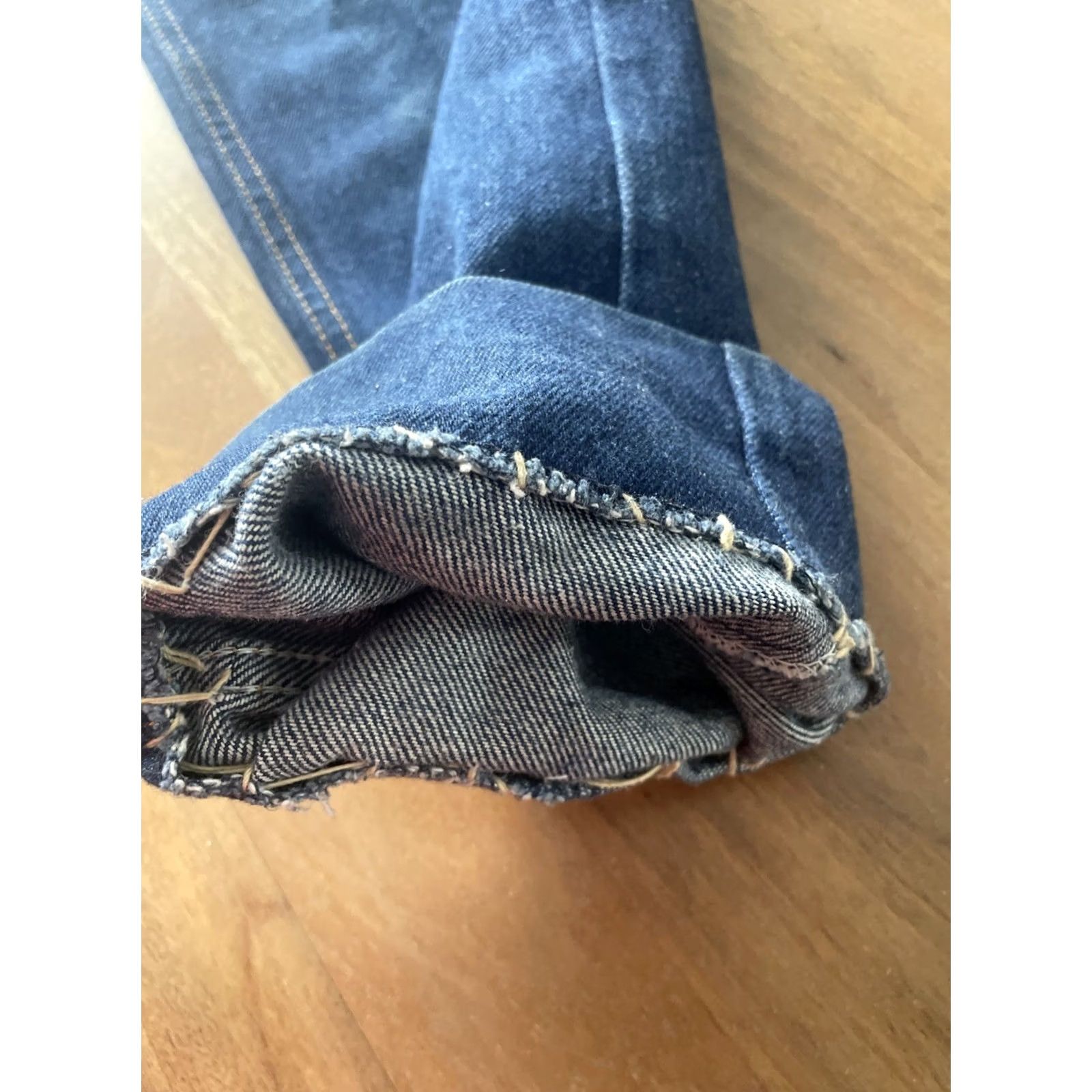 Dickies VINTAGE Dickies Jeans Mens 30X34 Dark Wash Carpenter Zipper USA Denim 5-Pocket Regular Blue 70s Workwear Cowboy Mens Size US 30 / EU 46 - 7 Thumbnail