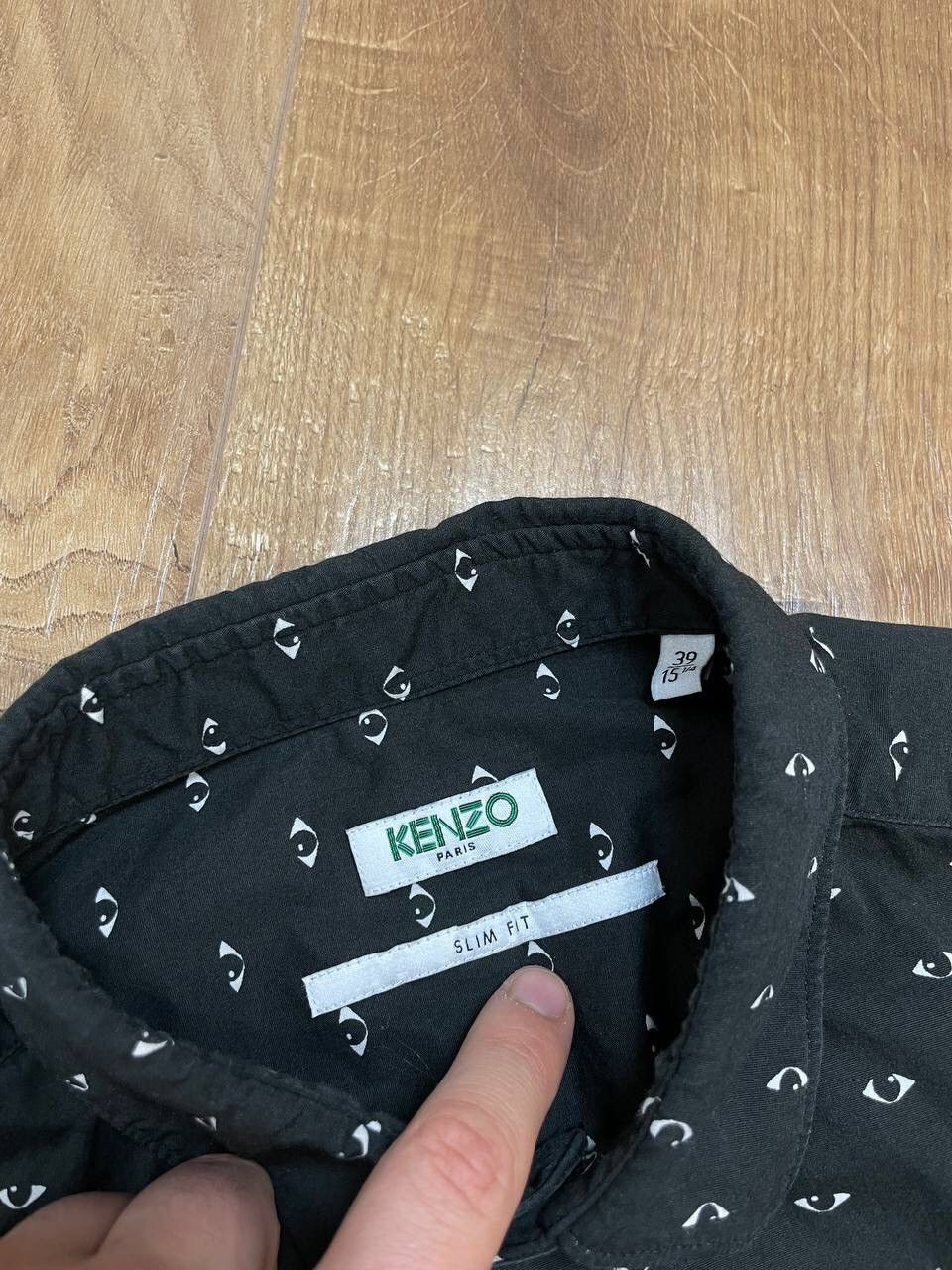 Kenzo × Vintage Vintage Kenzo Y2K Black Monogram Eye Multilogo Shirt Tee Size US S / EU 44-46 / 1 - 8 Thumbnail