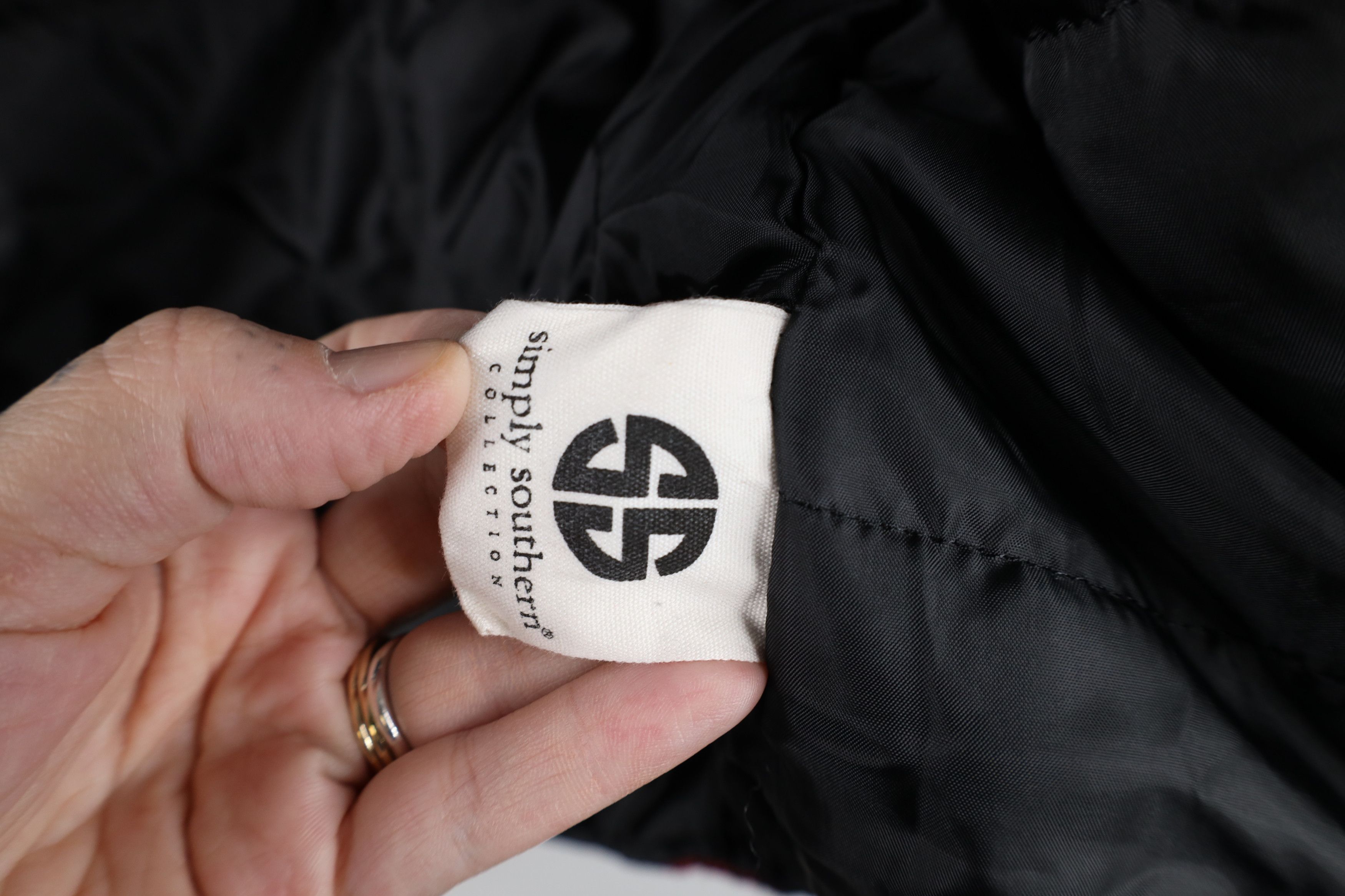 Vintage Simply Southern Fleece Flannel Quilted Puffer Vest Jacket Size M / US 6-8 / IT 42-44 - 9 Thumbnail