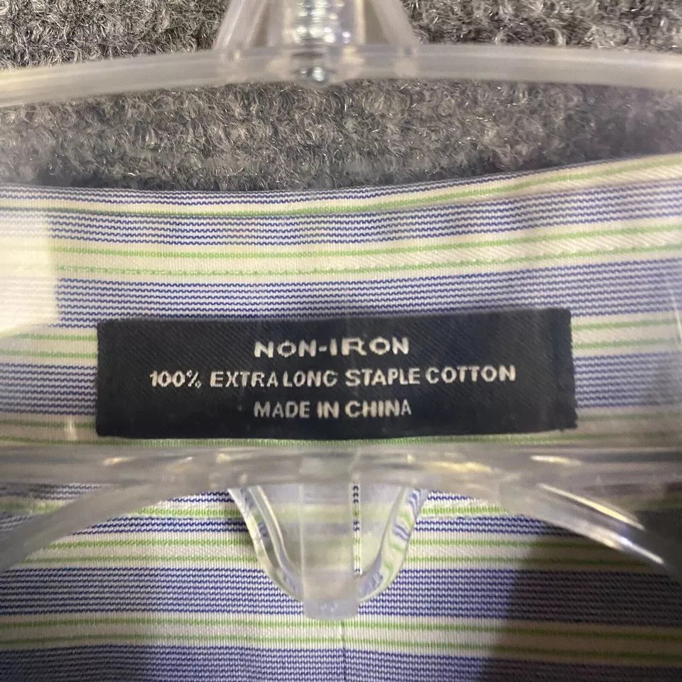 Kirkland Signature Kirkland Dress Shirt Men's 15.5 32 Striped Extra Long Staple Size US S / EU 44-46 / 1 - 3 Thumbnail