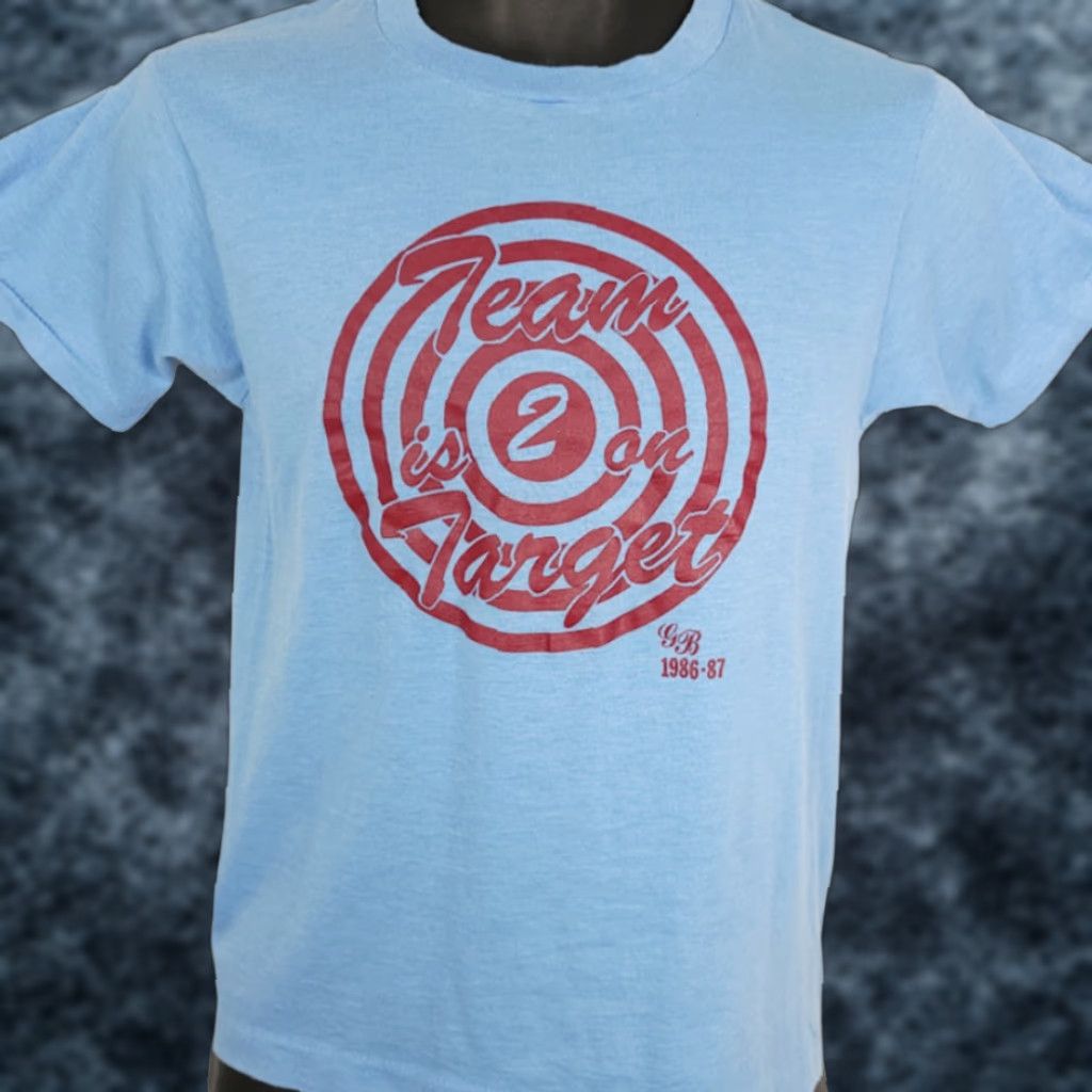Vintage Vintage Archery T Shirt Mens Size Small Blue 80s 1986 1987 Bullseye Made In USA Size US S / EU 44-46 / 1 - 1 Thumbnail