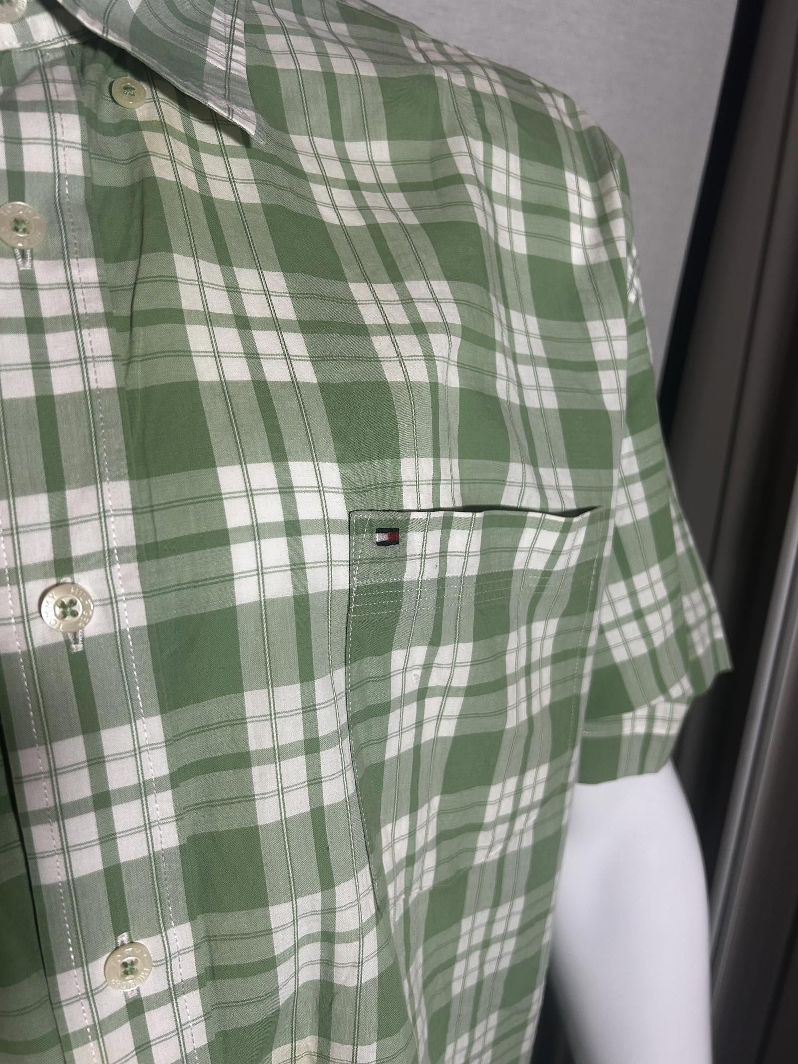 Tommy Hilfiger Tommy Hilfiger Green Plaid Short Sleeve Shirt - Size XL Size US XL / EU 56 / 4 - 3 Thumbnail