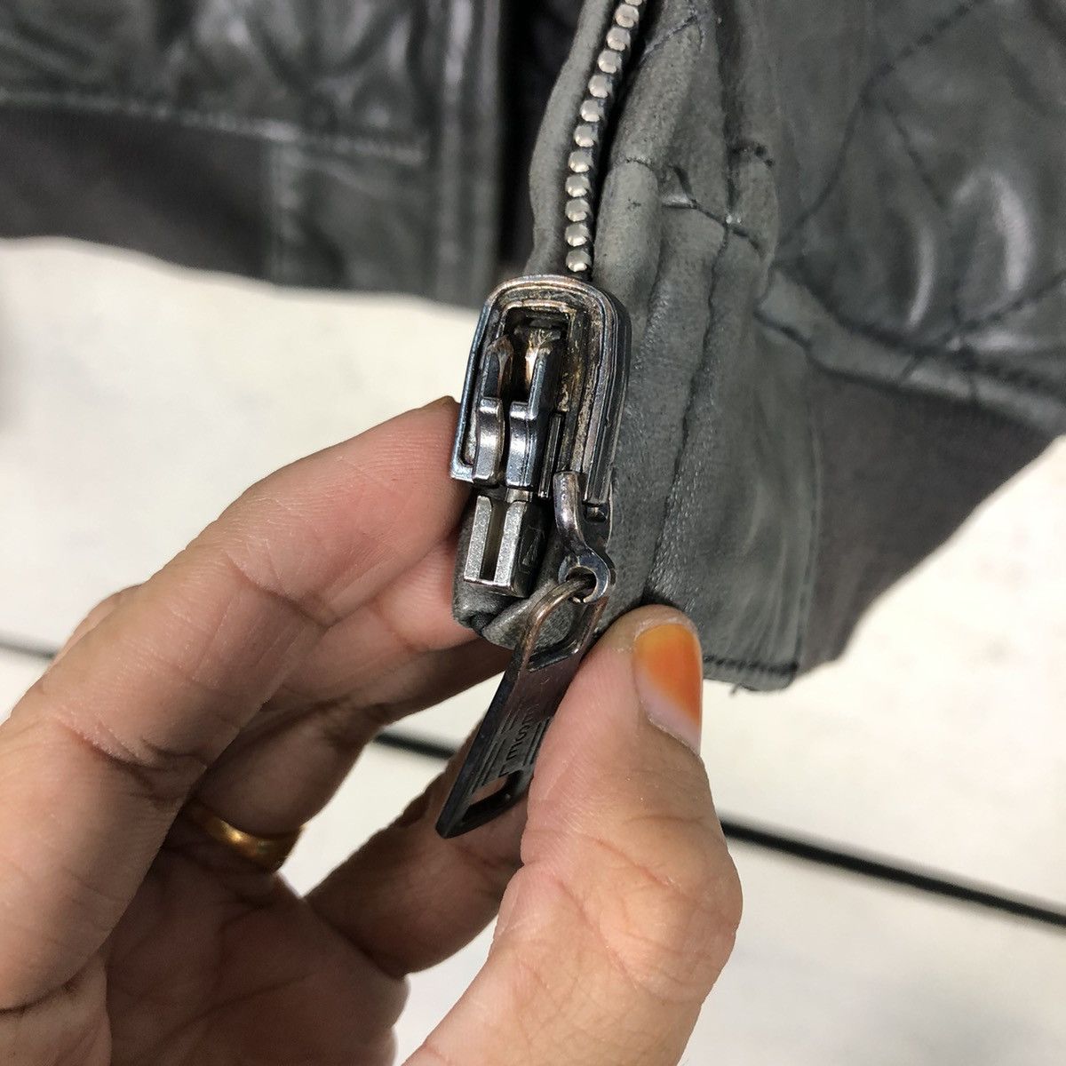 Diesel 📌Rich Black Biker Leather Jacket Diesel Bondage Design Size US XS / EU 42 / 0 - 18 Thumbnail