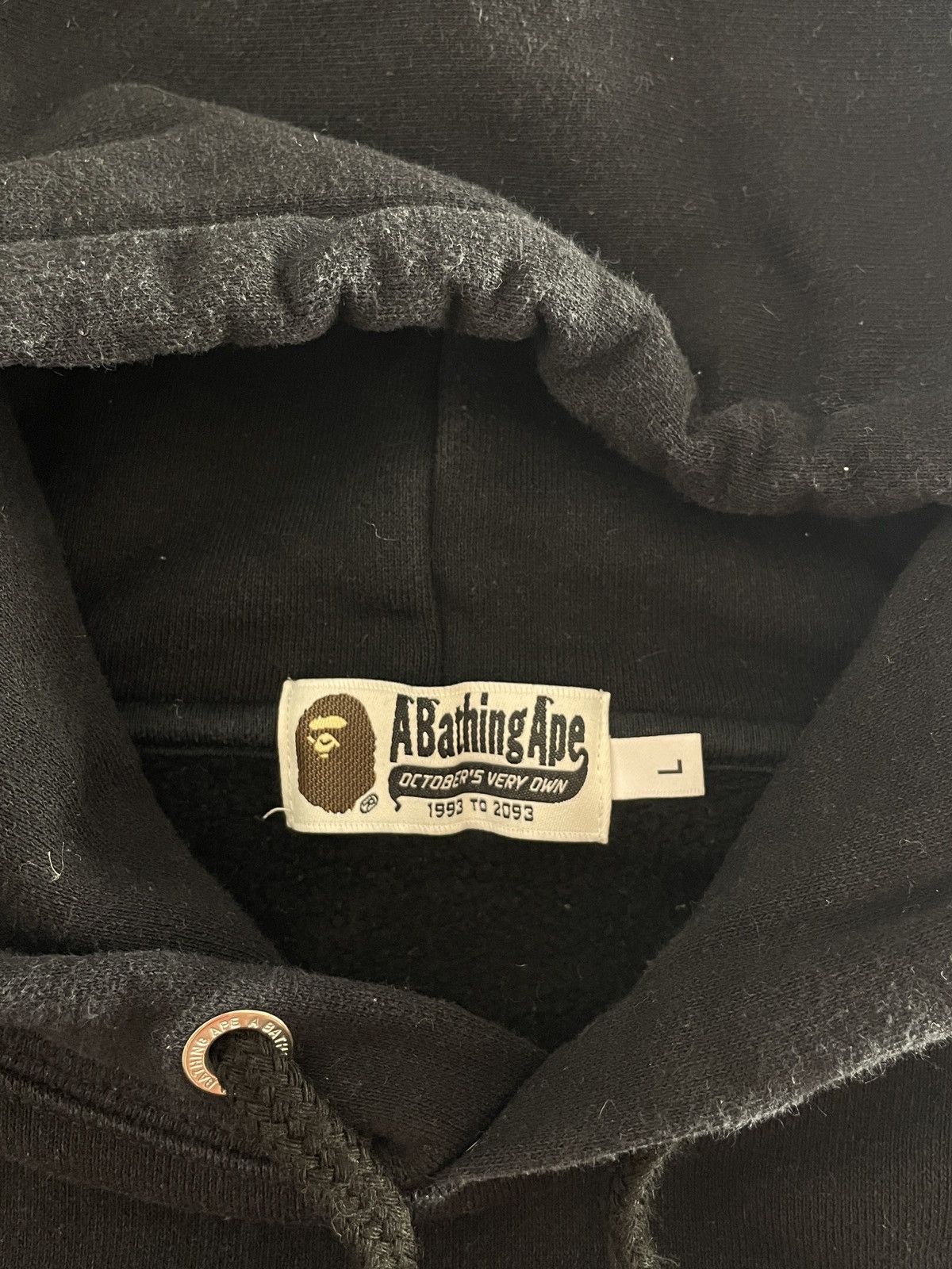 bape x ovo hoodie with back print