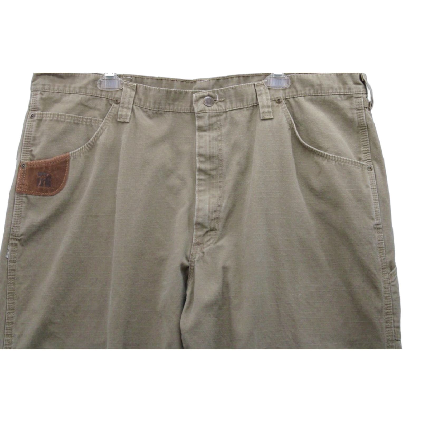 Wrangler Wrangler Rugged Wear Work Pants Men 42 x 28 Brown Rip Stop Baggie Leg Ranch Wear Pants Size US 42 / EU 58 - 1 Thumbnail