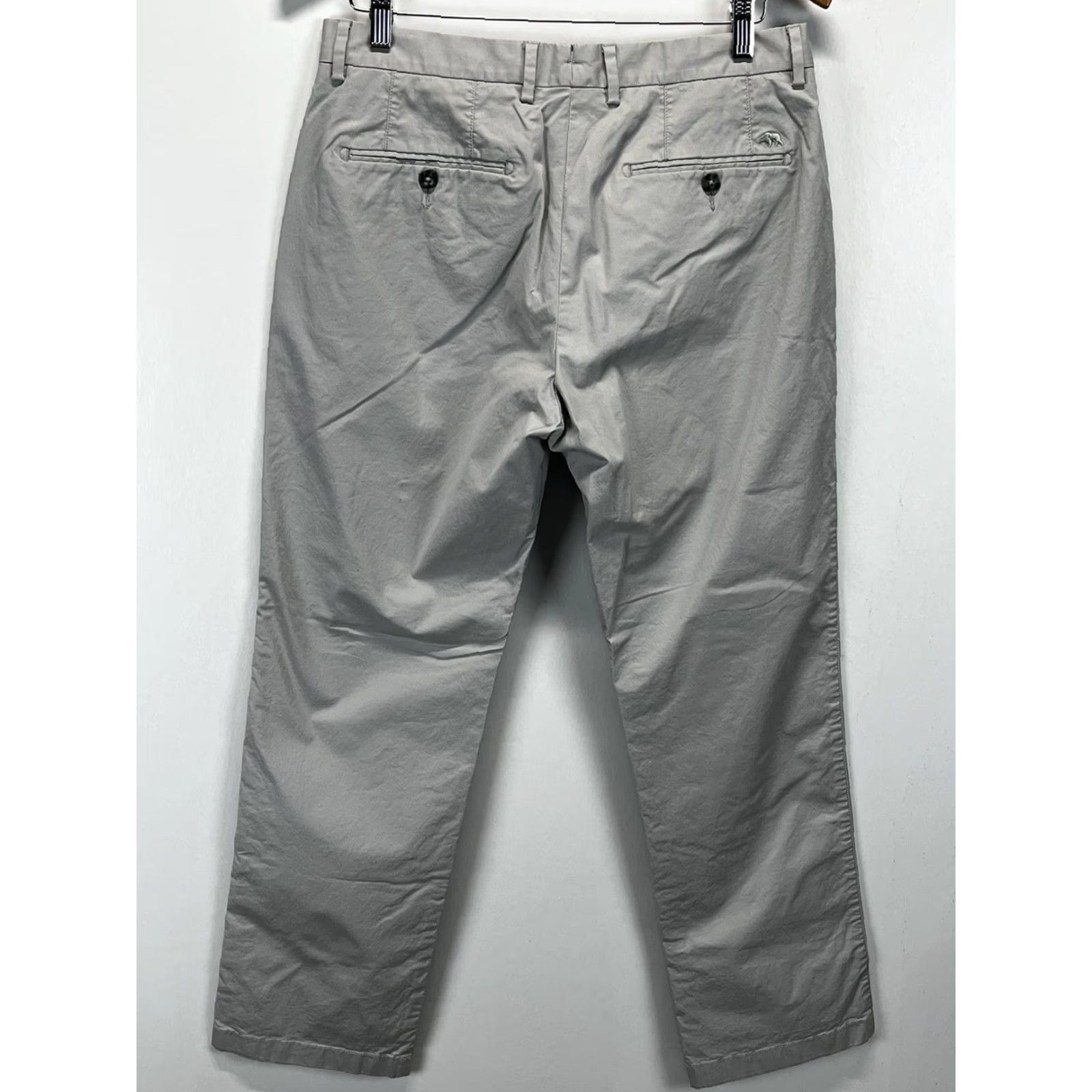Vintage Onward Reserve Pants Mens Chino Straight Flat Front 33x30 Gray Stretch Vintage? No GUC Size US 33 - 3 Thumbnail