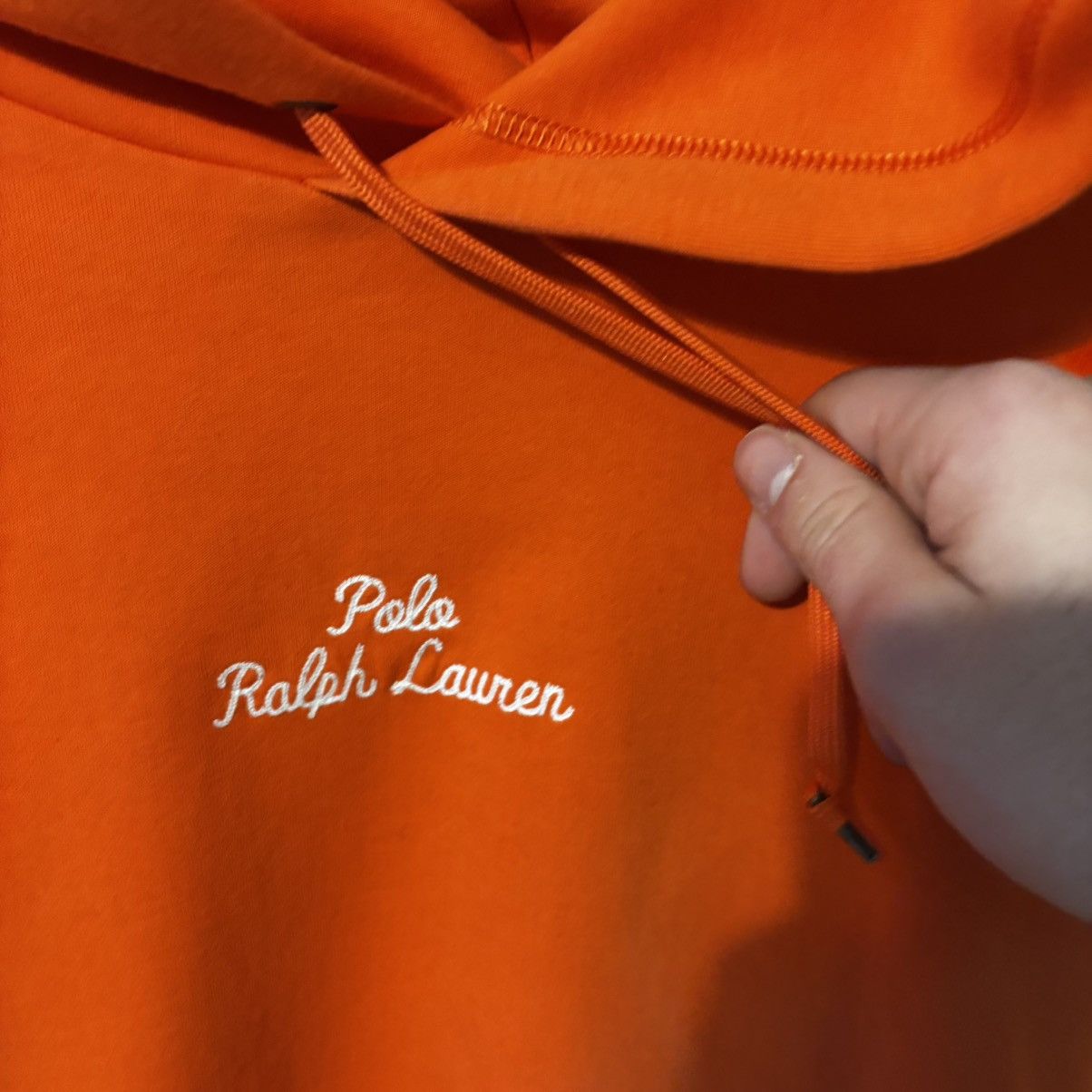 Polo Ralph Lauren Polo Ralph Lauren Men's Orange Logo Script Hoodie Size US S / EU 44-46 / 1 - 2 Thumbnail