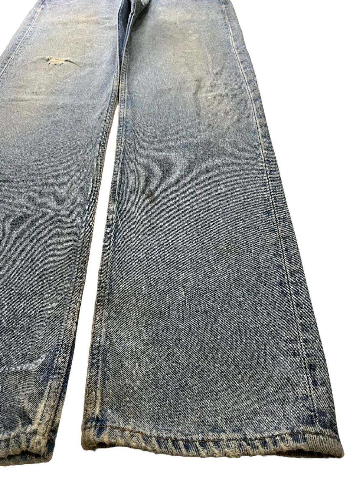 Levi's × Levi's Vintage Clothing Vintage 90s Levis 501 Blue Wash Grunge Distress Loose Jeans Size US 34 / EU 50 - 7 Thumbnail