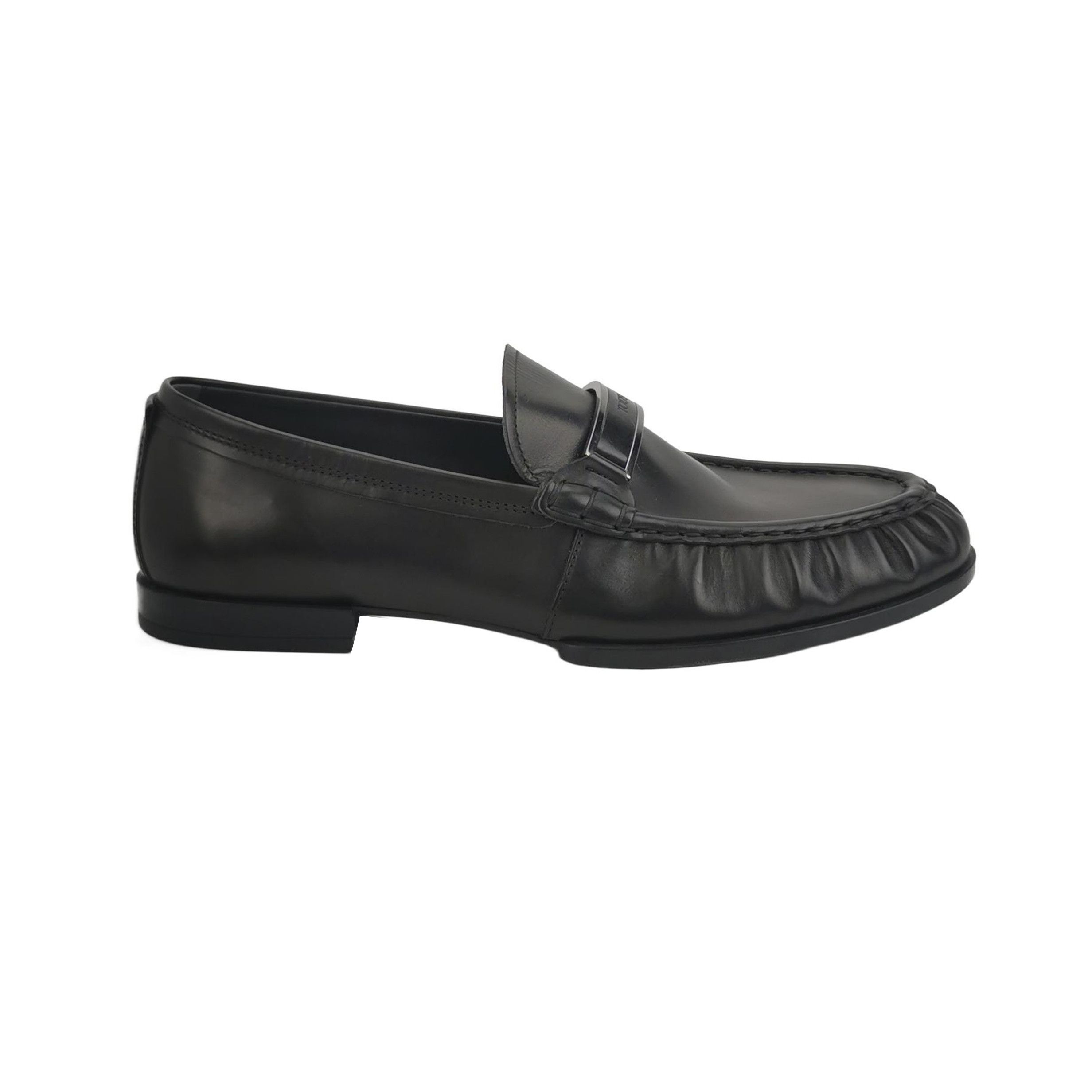 Tod's Tod's Black Leather Logo Loafers Size 7.5 Size US 9 / EU 42 - 1 Thumbnail