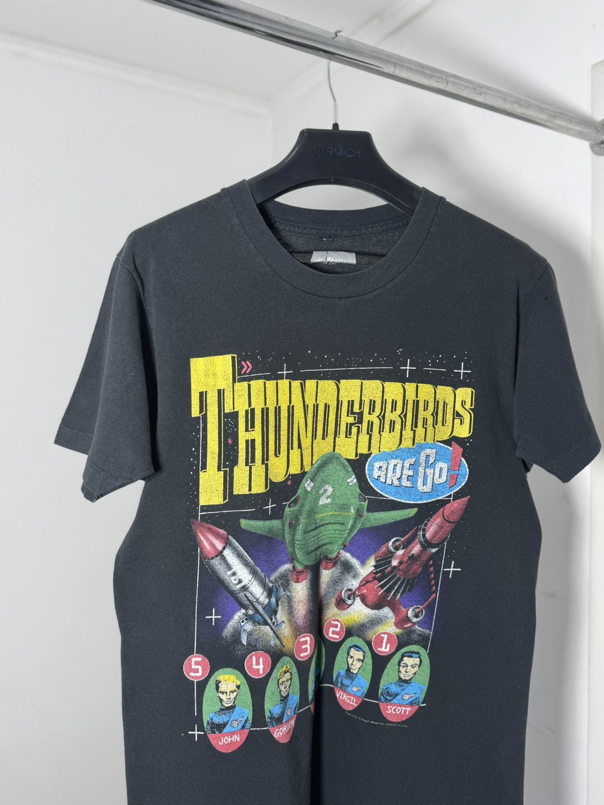 Thunderdome Vintage 1991 Thunderbirds 2 Promo Movie Tee single Stitch Size US M / EU 48-50 / 2 - 2 Thumbnail
