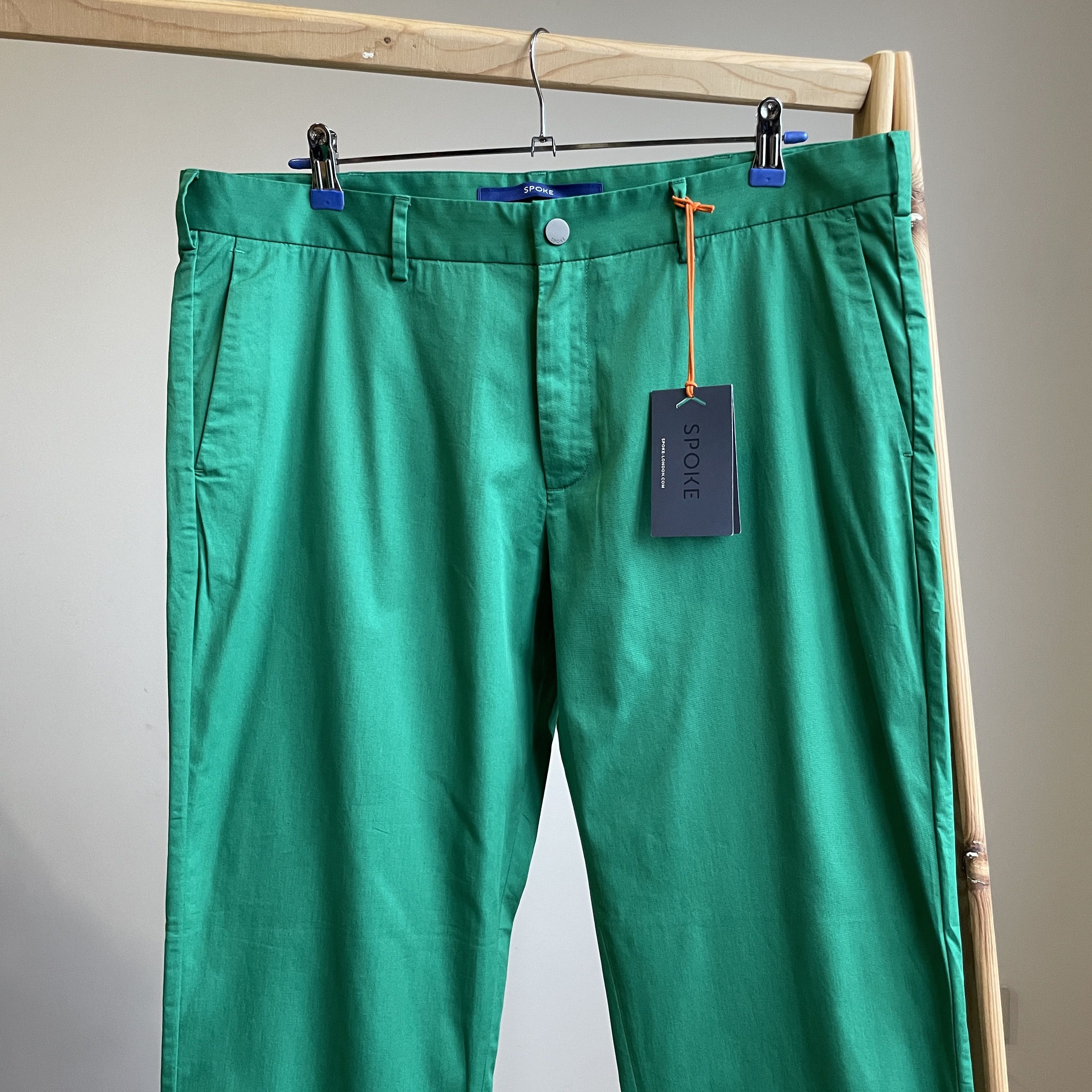 SPOKE BNWT Spoke Build B Lightweight Green Chino Trousers Size US 37 - 3 Thumbnail