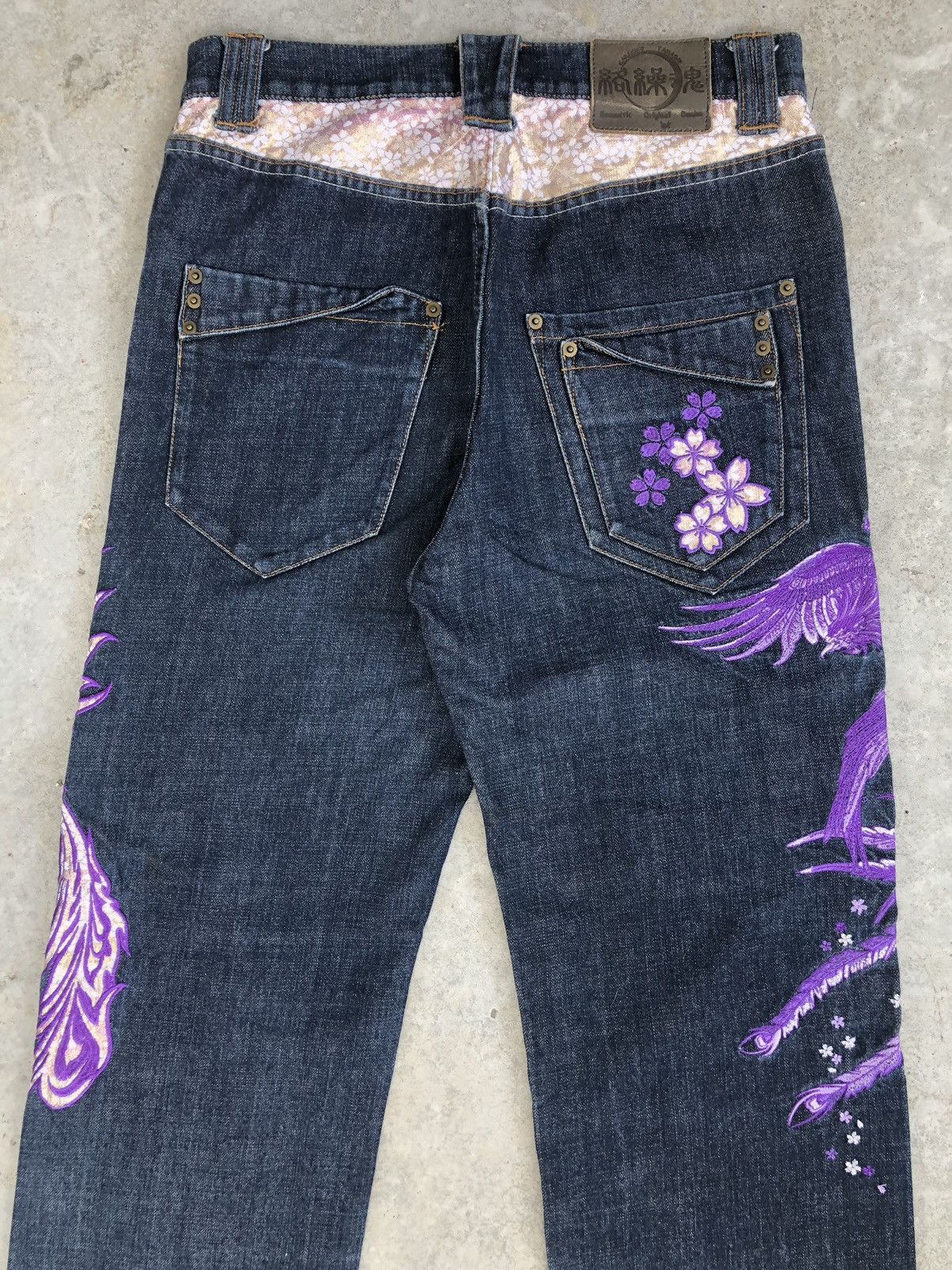 Karakuri Tamashii Karakuri Tamashii Embroidered Jeans Distressed Jeans Size US 32 / EU 48 - 10 Thumbnail