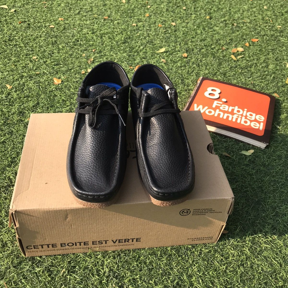 Clarks × Leather Clarks Wallabee Wallabees Shacre II Run Black Leather Size US 6.5 / EU 39-40 - 12 Thumbnail