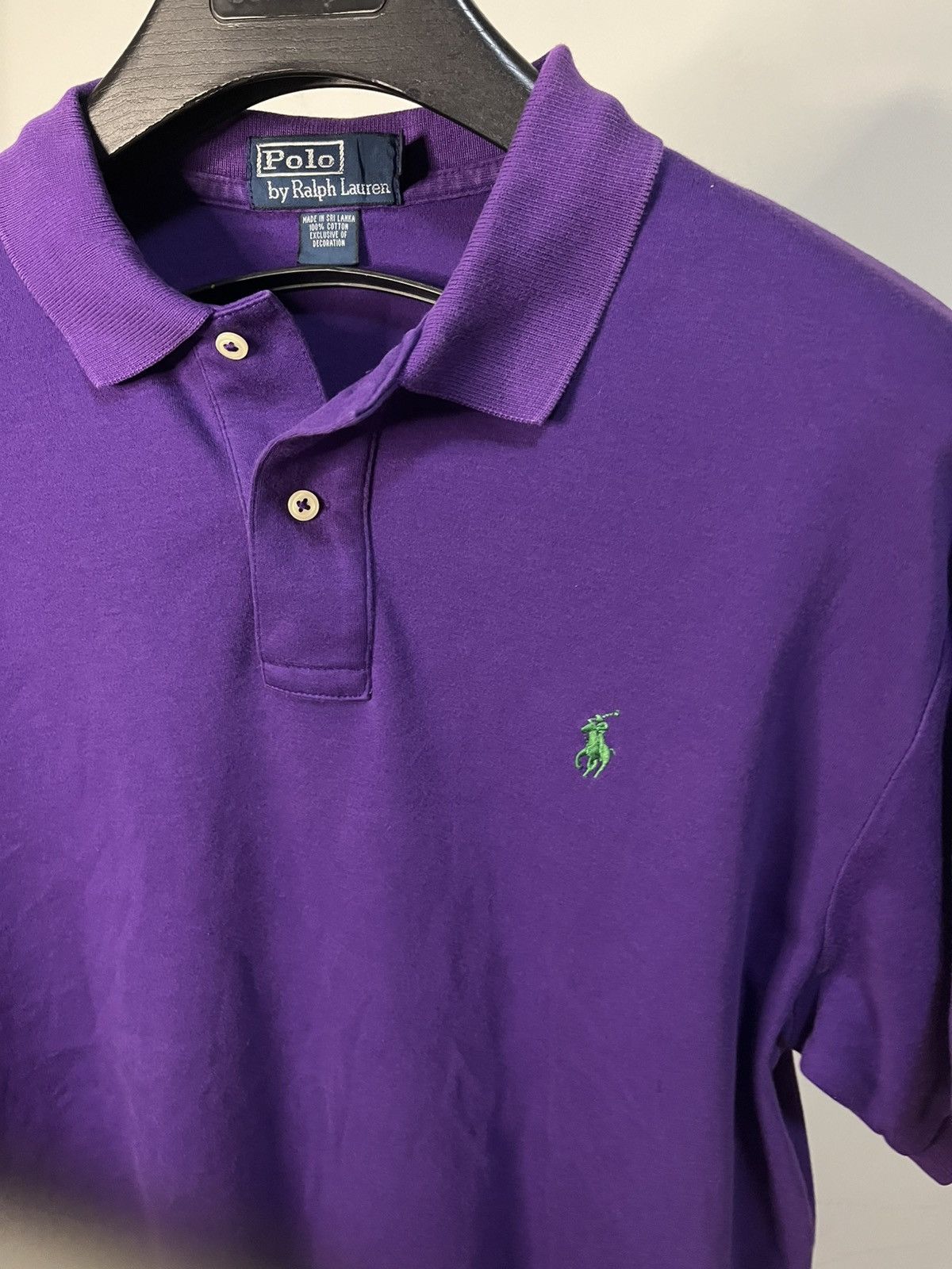 Polo Ralph Lauren Vintage Polo Ralph Lauren Purple Polo Shirt (Sz L) Size US L / EU 52-54 / 3 - 1 Thumbnail