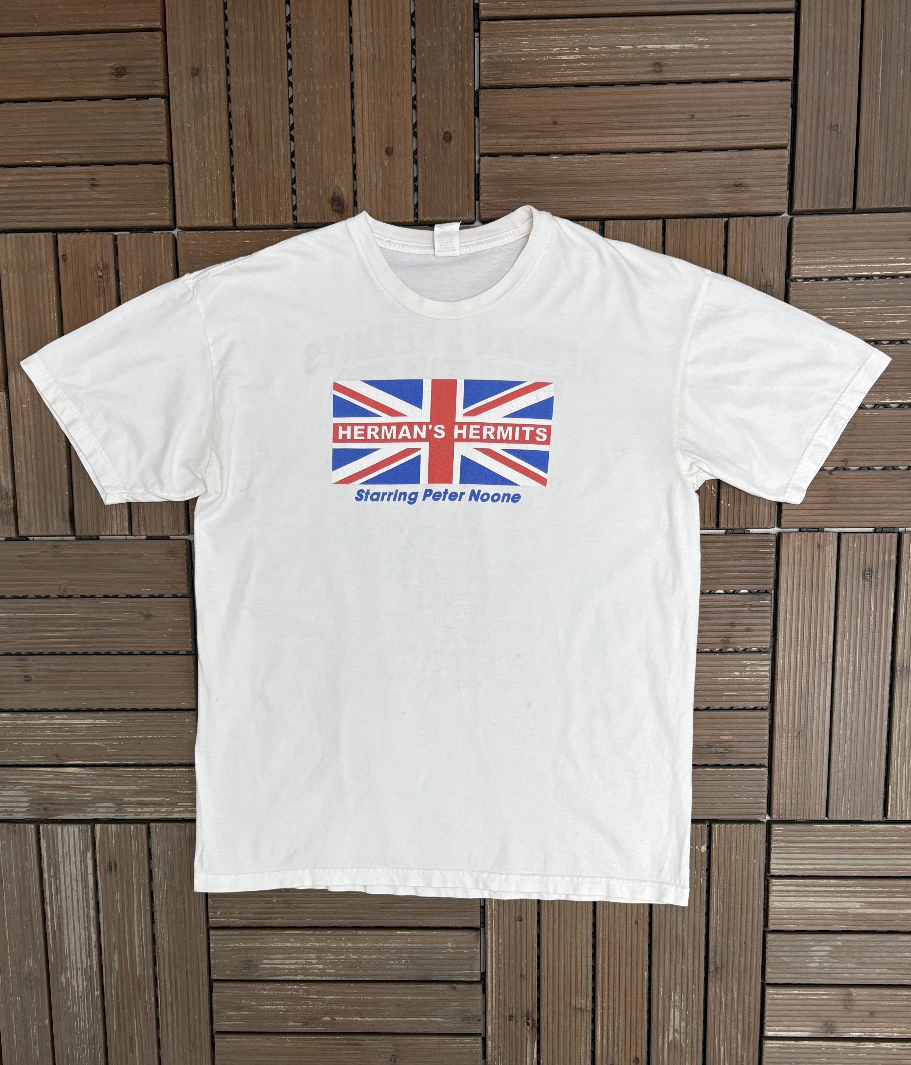 Vintage Herman's Hermits World Tour 2006 Vintage White T-Shirt Tee Size US L / EU 52-54 / 3 - 1 Thumbnail