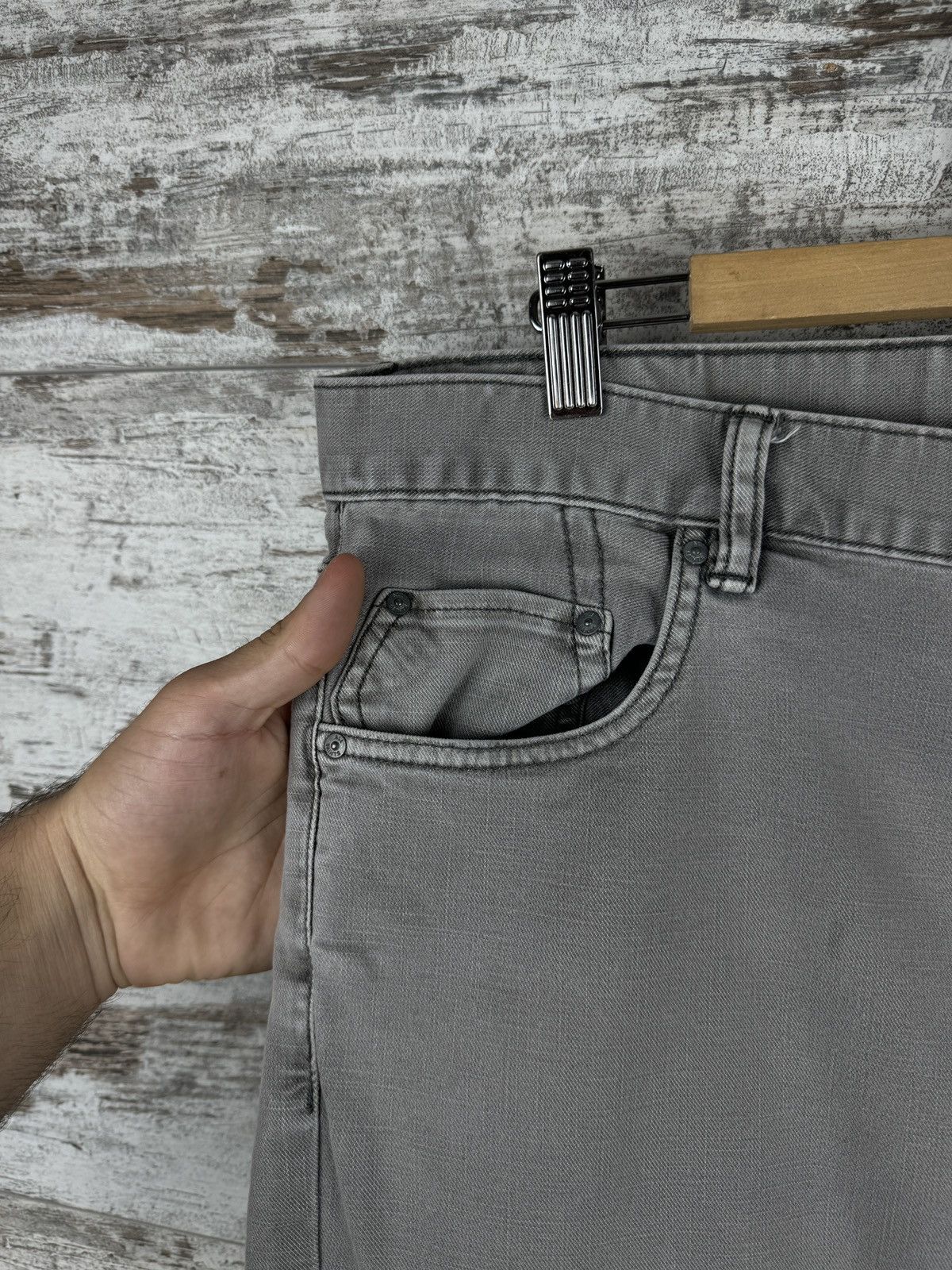 Allsaints × Japanese Brand Mens Vintage AllSaints Sodium Iggy jeans denim pants grey Size US 34 / EU 50 - 4 Thumbnail