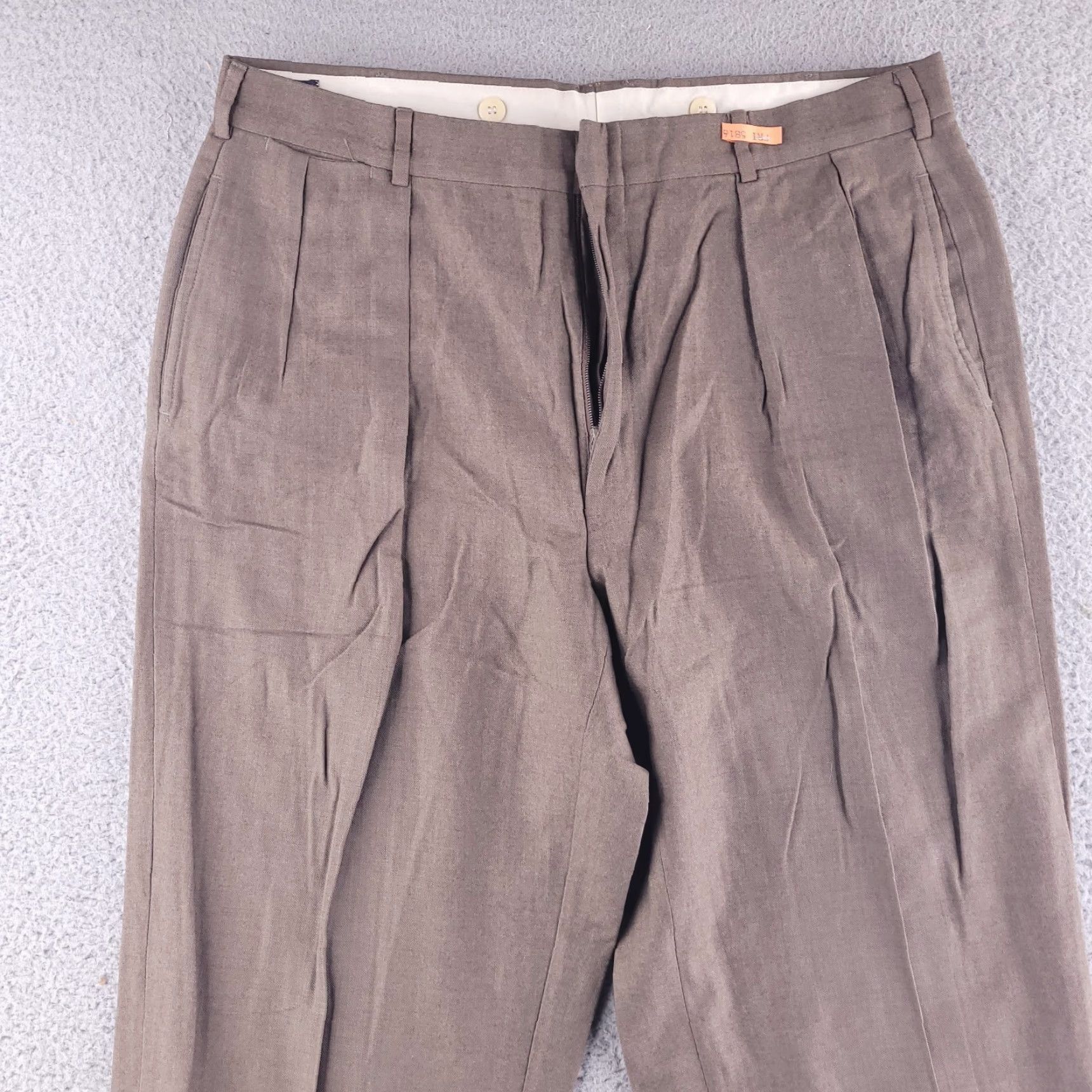 Polo Ralph Lauren Polo Ralph Lauren Dress Pants Mens 36x32 Wool Cuffed Brown Relaxed Regular Inseam 32 Size US M / EU 48-50 / 2 - 3 Thumbnail