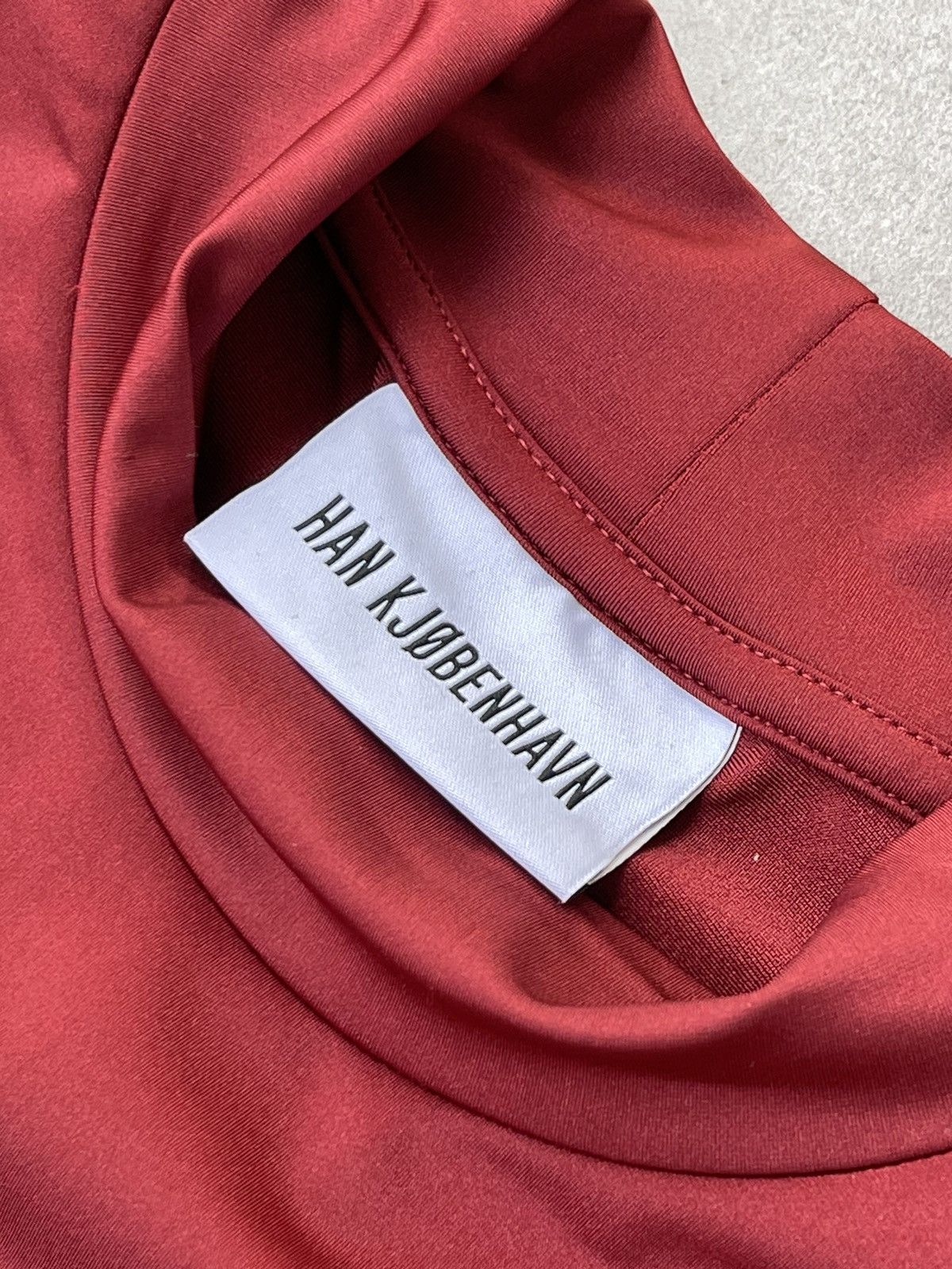 Han Kjobenhavn !DS! SS23 Han Kjobenhavn Logo Stretch Jersey Red Turtleneck Size US S / EU 44-46 / 1 - 21 Thumbnail