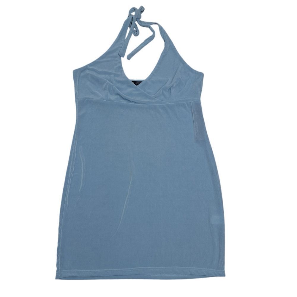 Other Finesse Dani Blueberry Halter Bodycon Mini Dress Size 1X NWT Size XXL / US 16-18 / IT 52-54 - 5 Thumbnail