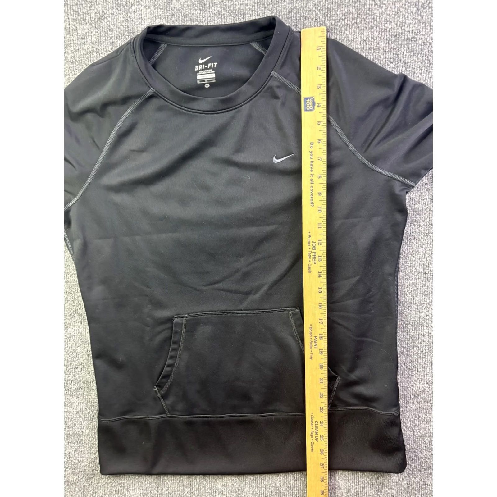 Nike Nike Sweatshirt Mens XL Black Dri-FIT Crewneck Pullover Kangaroo Pocket Athletic Size US XL / EU 56 / 4 - 5 Thumbnail