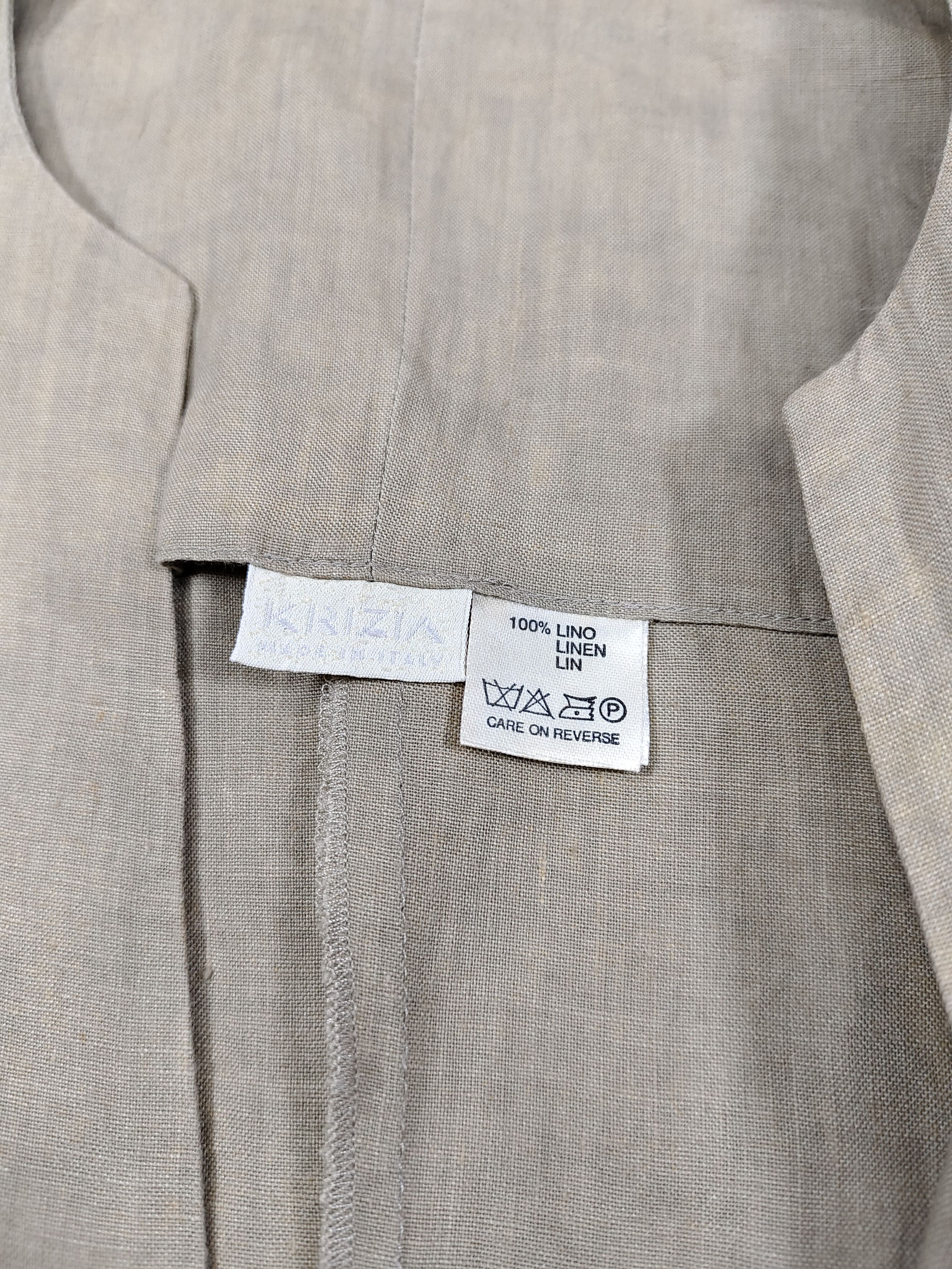 Krizia 90s Krizia🇮🇹 Linen Minimalist Tailored Blazer Jacket Size M / US 6-8 / IT 42-44 - 7 Thumbnail