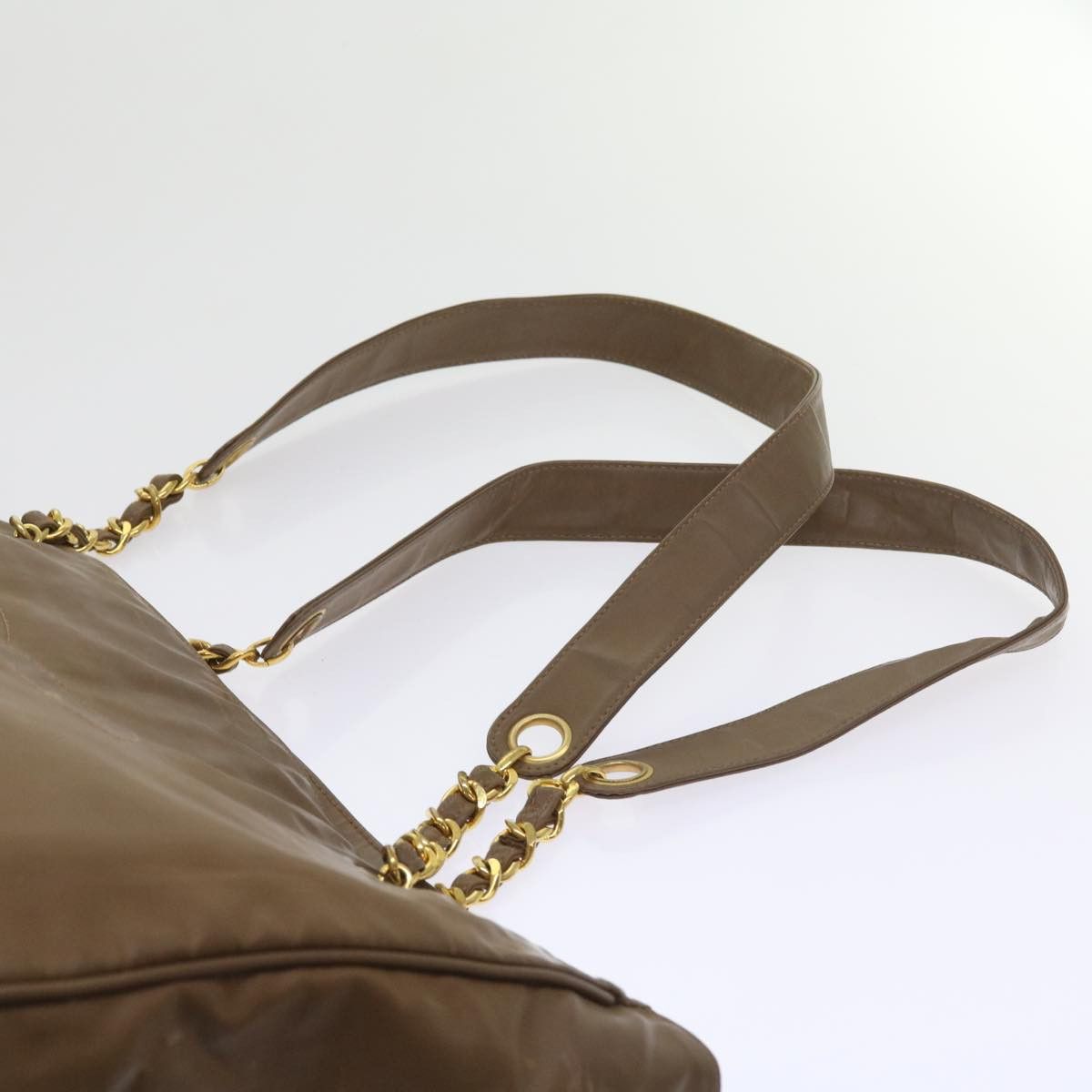 Chanel CHANEL Chain Shoulder Bag Patent Leather Brown CC Size ONE SIZE - 14 Thumbnail
