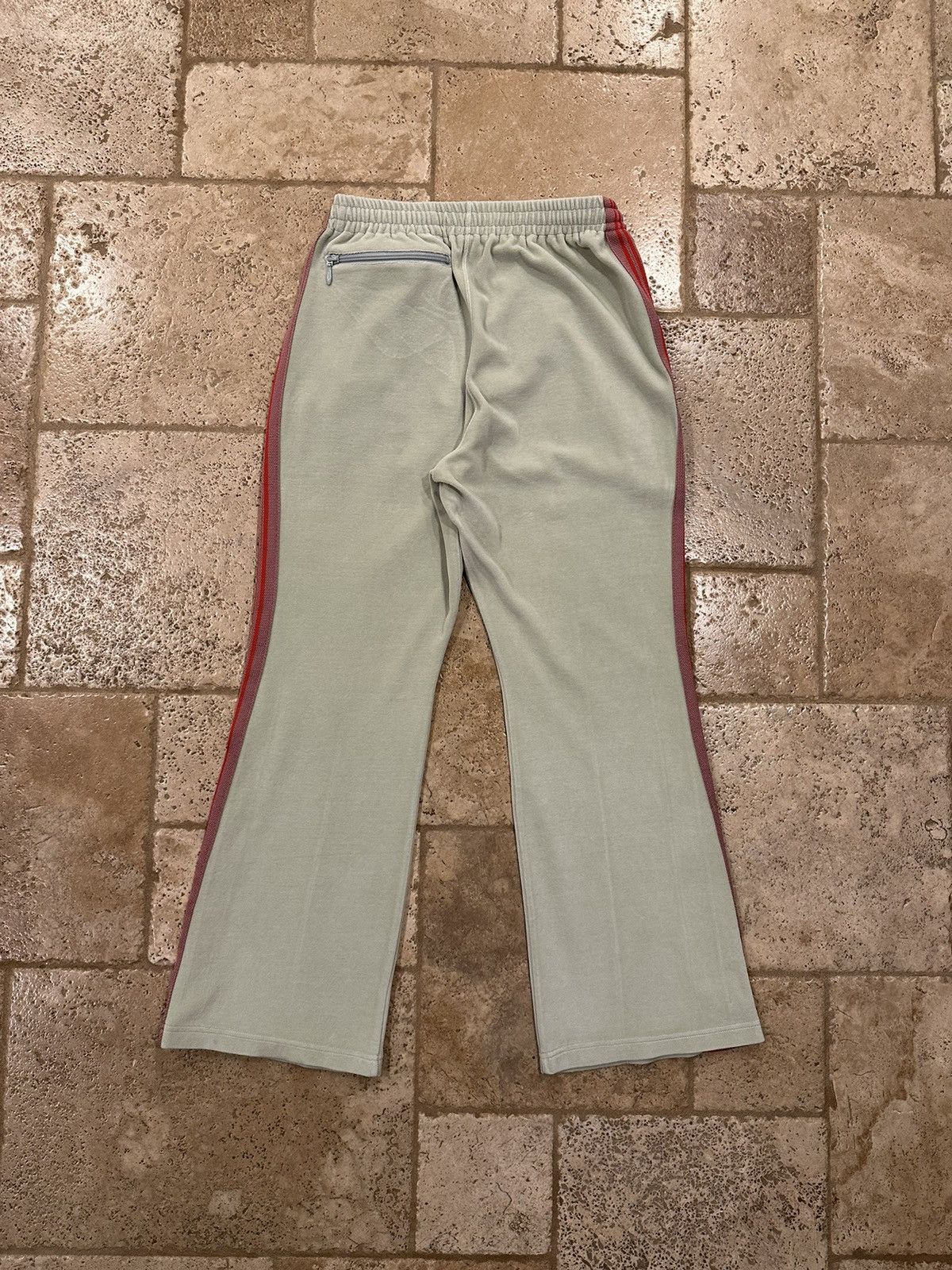 Maxfield Los Angeles × Needles Needles x Maxfield Mint Green / Red Velour Track Pants Size US 30 / EU 46 - 9 Thumbnail