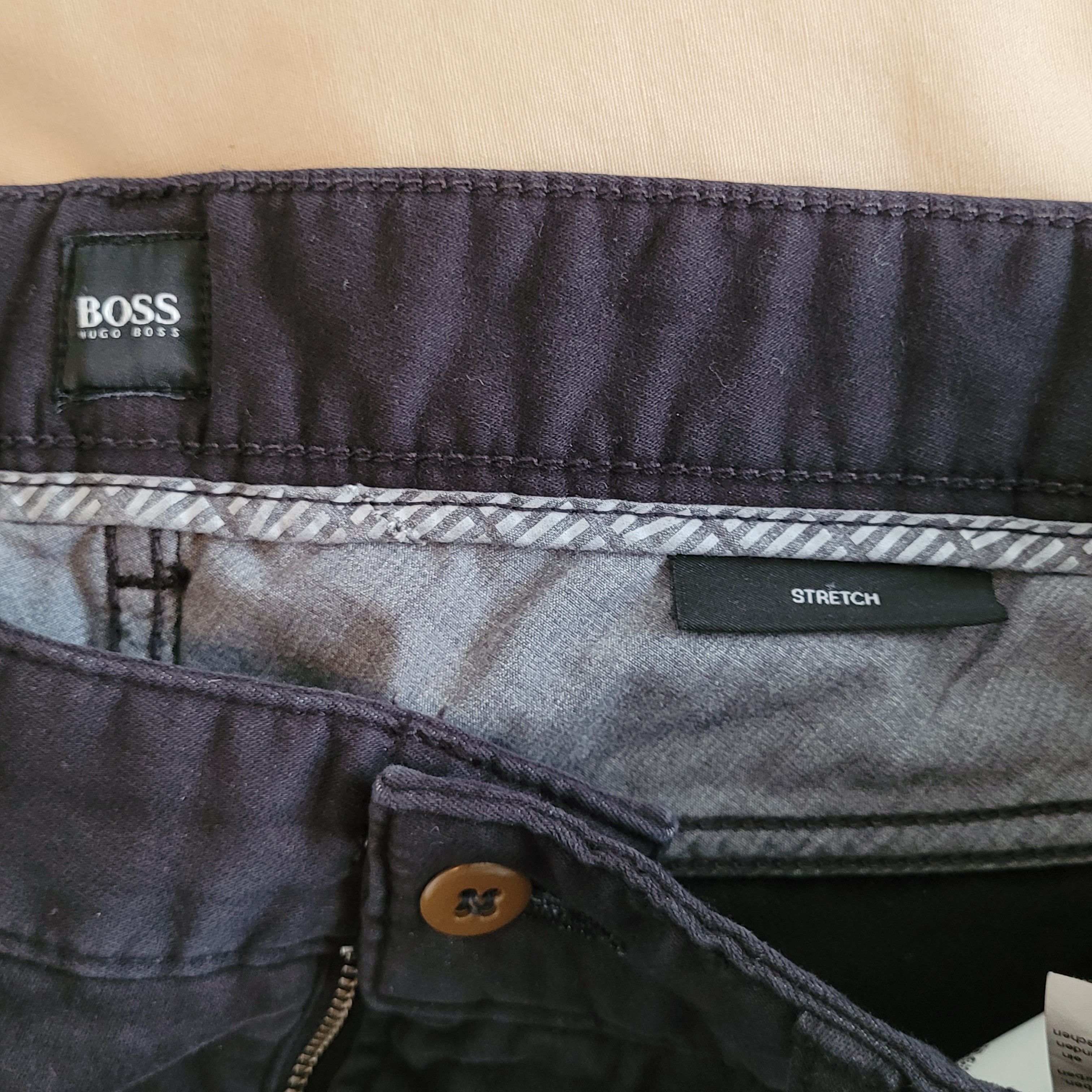 Hugo Boss Stretch Chino Pants Casual Slim Straight Size US 35 - 3 Thumbnail
