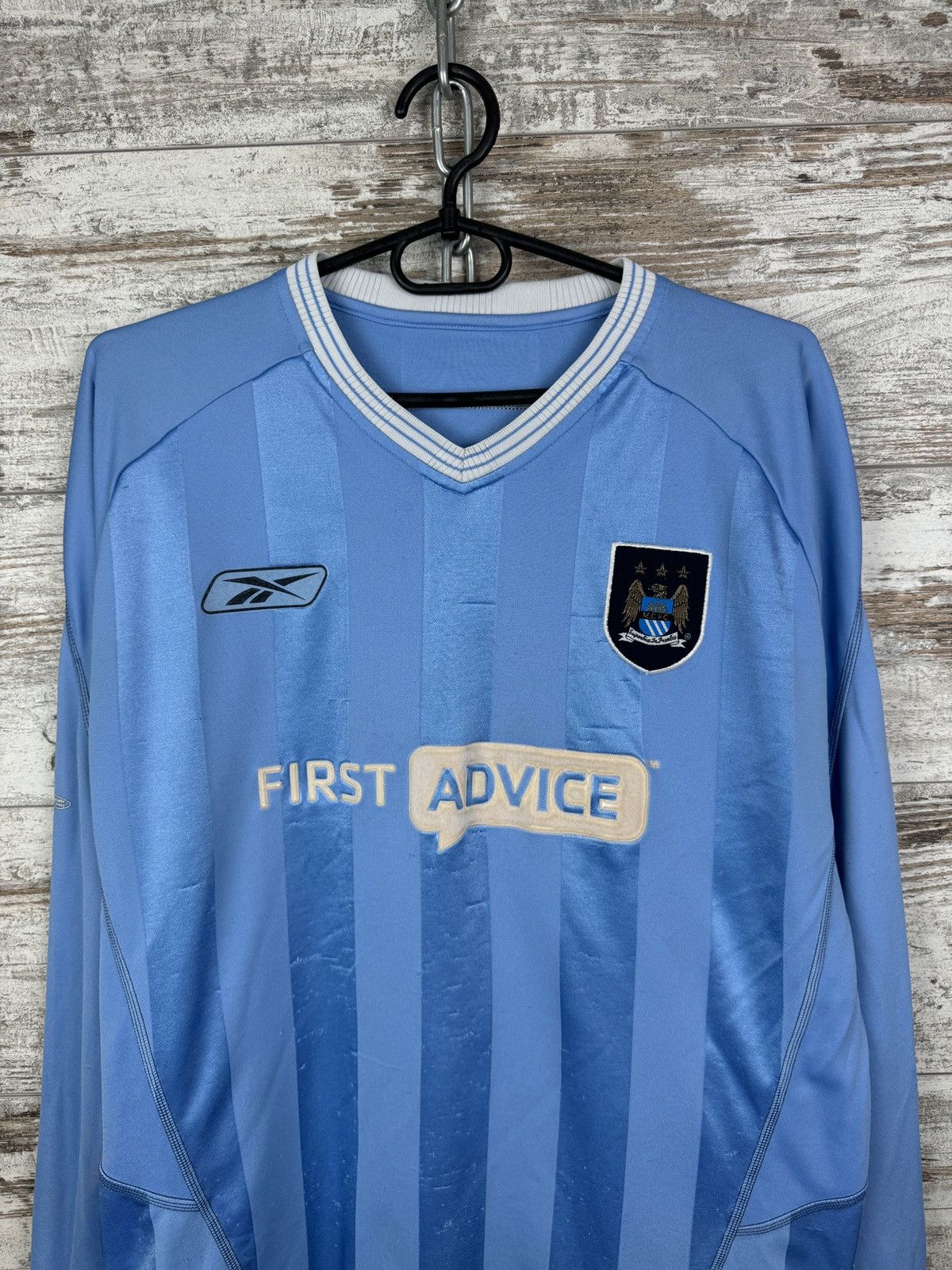 Reebok × Vintage Mens Vintage Reebok Manchester City T-shirt soccer jersey Size US M / EU 48-50 / 2 - 3 Thumbnail