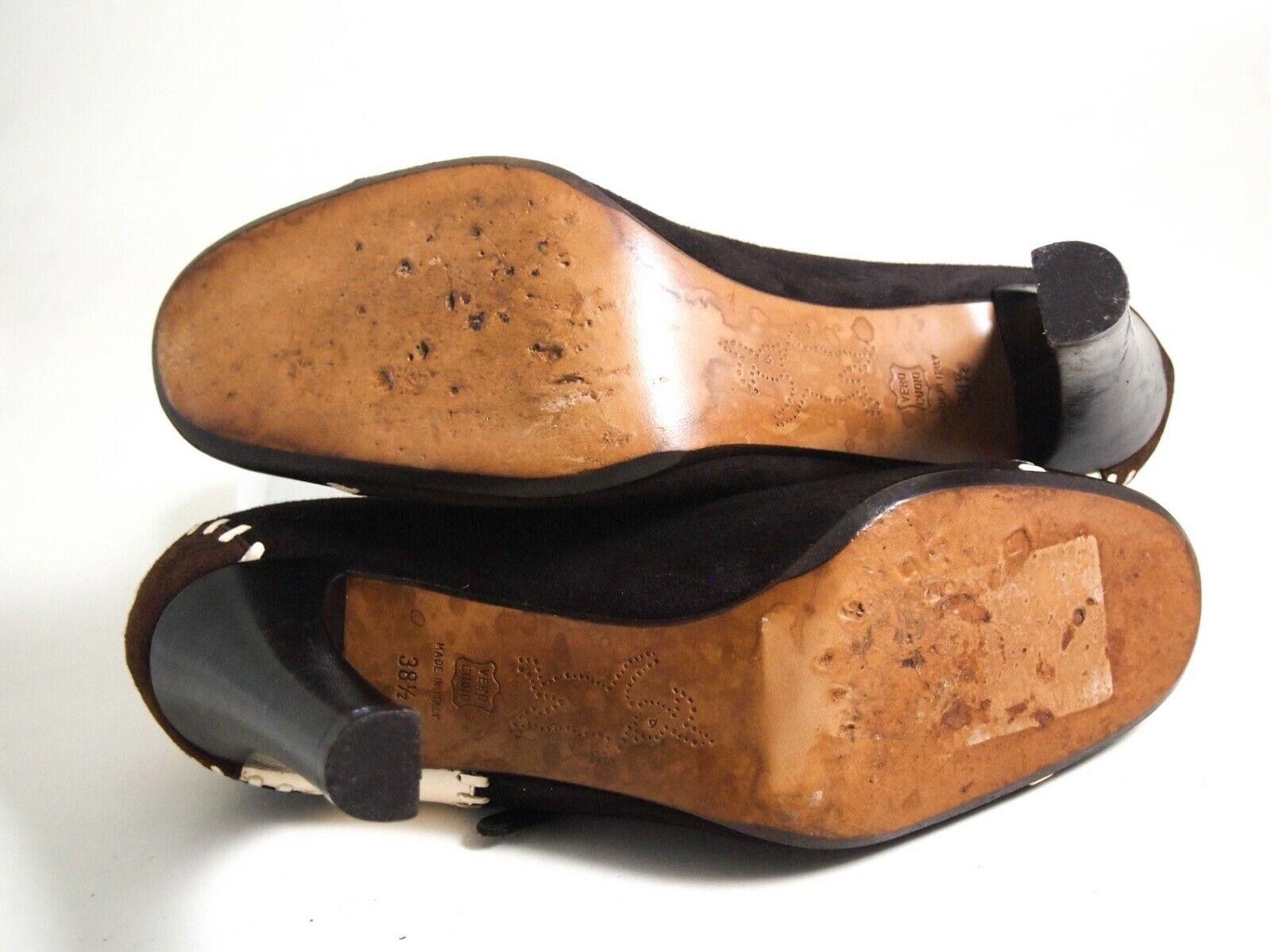 Marni Marni Mary Jane Heels Brown Suede Leather US 8.5 EU 38.5 Size US 8.5 / IT 38.5 - 7 Thumbnail