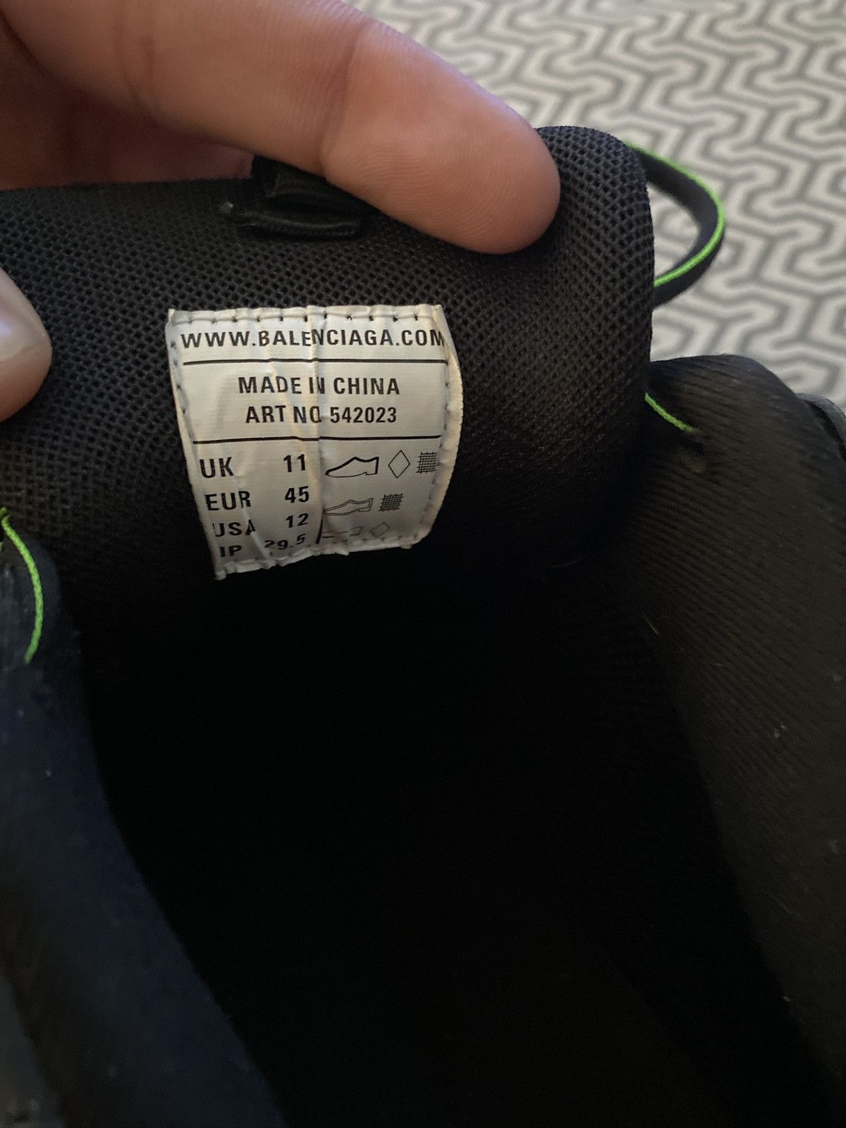 Balenciaga Balenciaga Track ‘Black Green’ Size US 12 / EU 45 - 7 Thumbnail