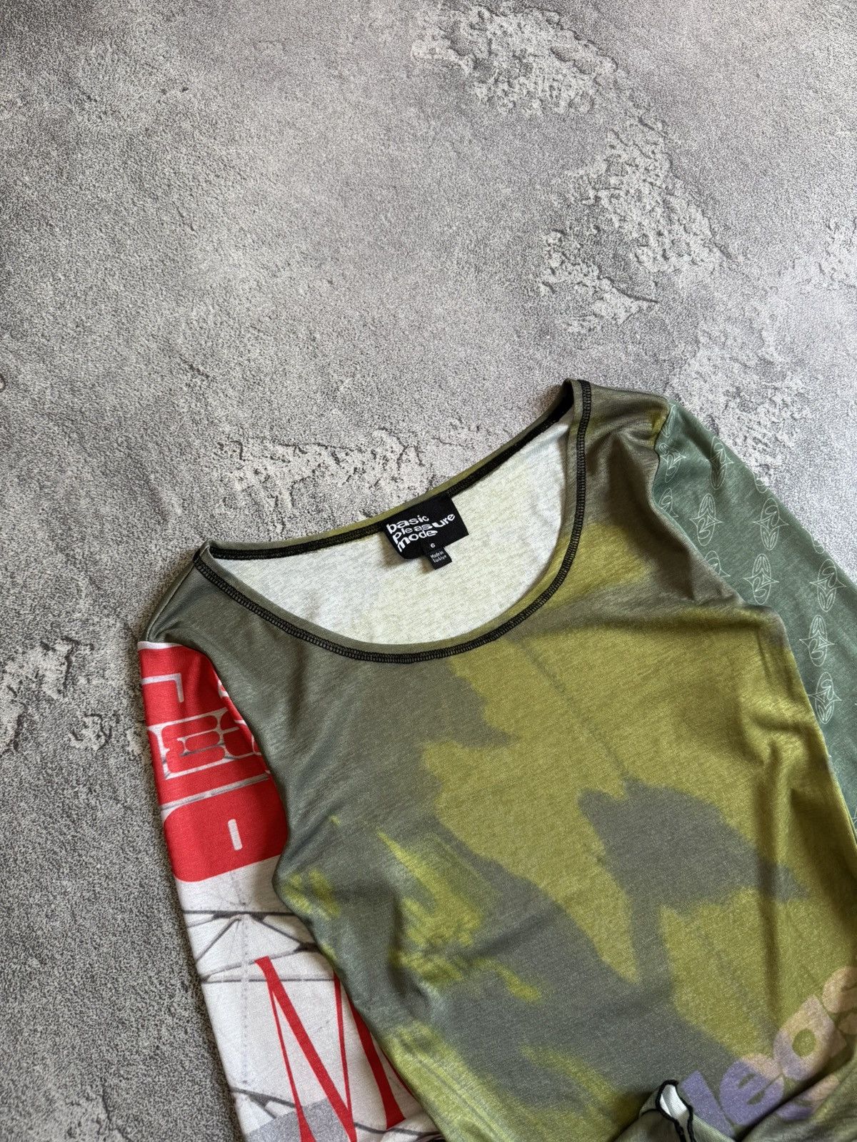 Designer Basic pleasure mode 6 avantgarde all printed long sleeve top Size M / US 6-8 / IT 42-44 - 2 Thumbnail