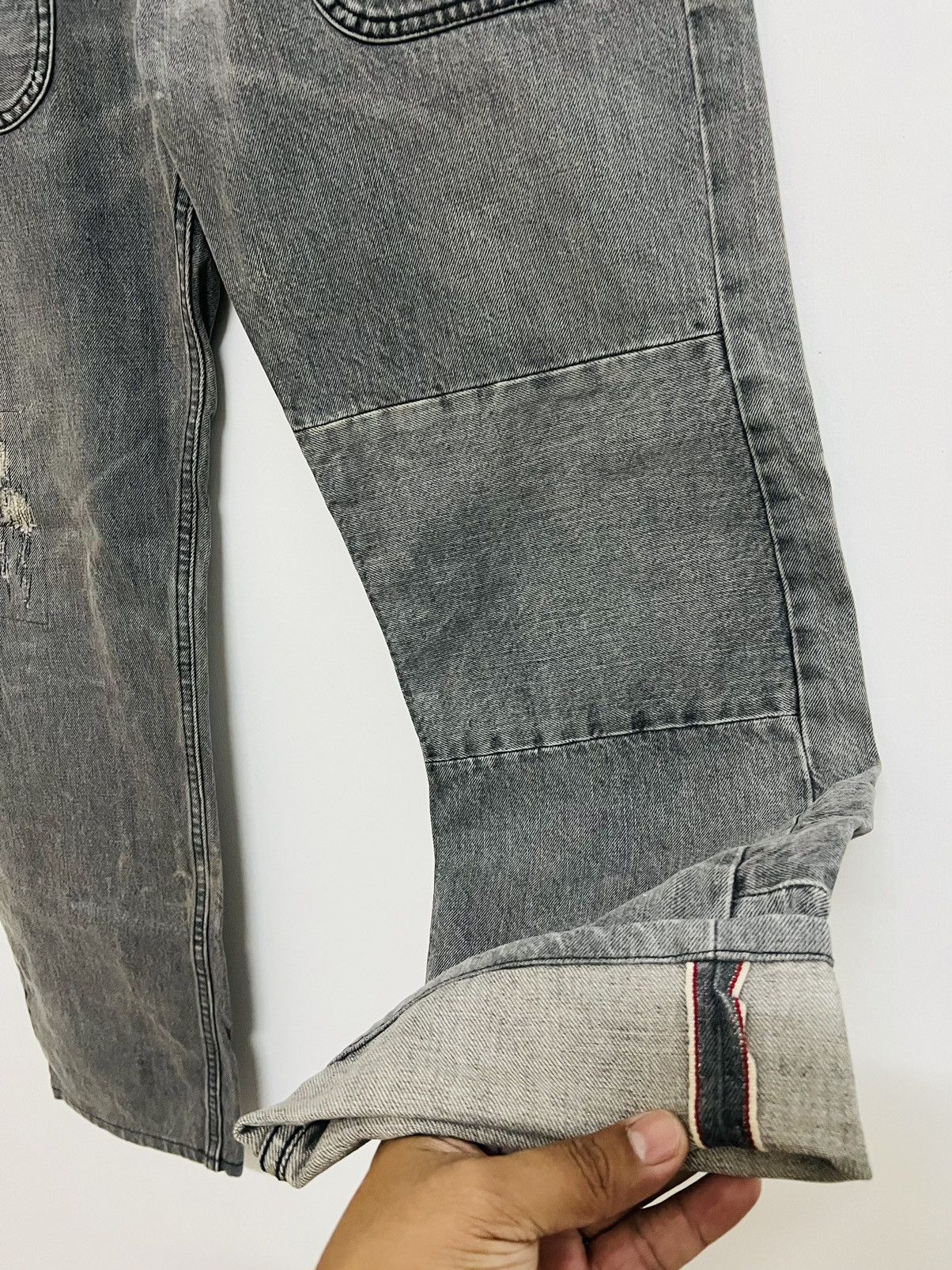 Hysteric Glamour × Japanese Brand Vintage Japanese Brand Patchwork Selvedge Denim Size US 33 - 8 Thumbnail