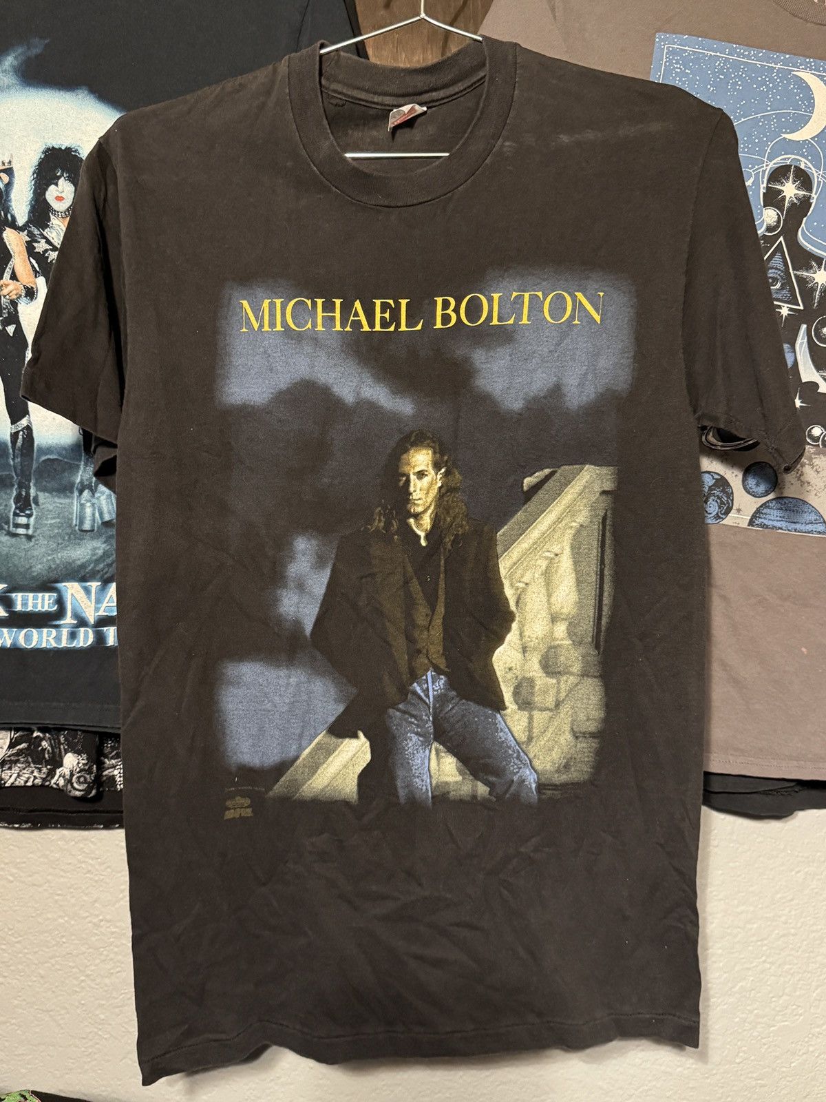 Vintage Michael Bolton 1990s Time, Love & Tenderness Tour T-shirt Size US L / EU 52-54 / 3 - 1 Preview