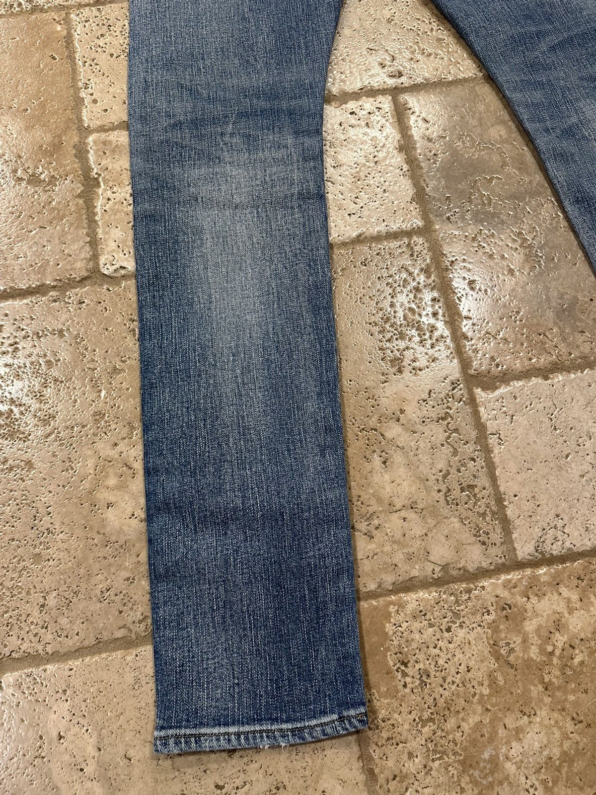 Hedi Slimane × Saint Laurent Paris Saint Laurent x Hedi SS16 Blue Wash Distressed D02 Denim Size US 33 - 11 Thumbnail