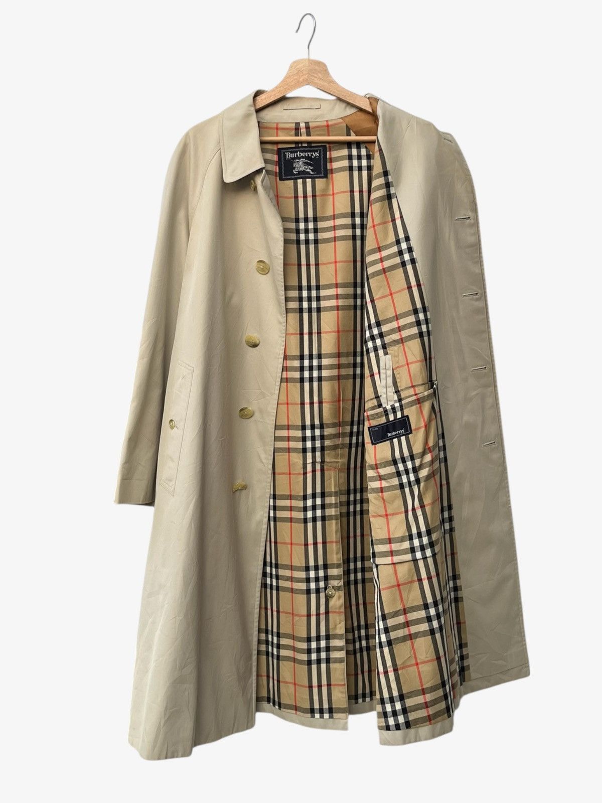 Burberry Vintage Burberrys Nova Check Balmacaan Coat Size US S / EU 44-46 / 1 - 4 Thumbnail