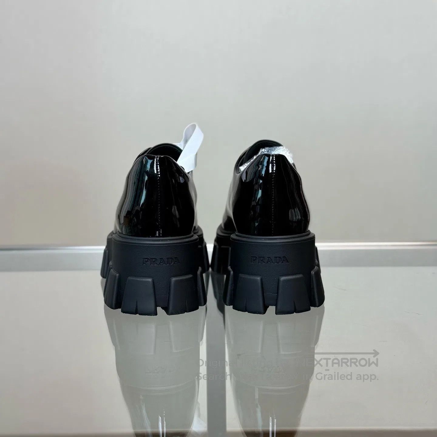 Prada Prada Monolith lacquered, glossy, thick-soled loafers Size US 6 / IT 36 - 4 Thumbnail
